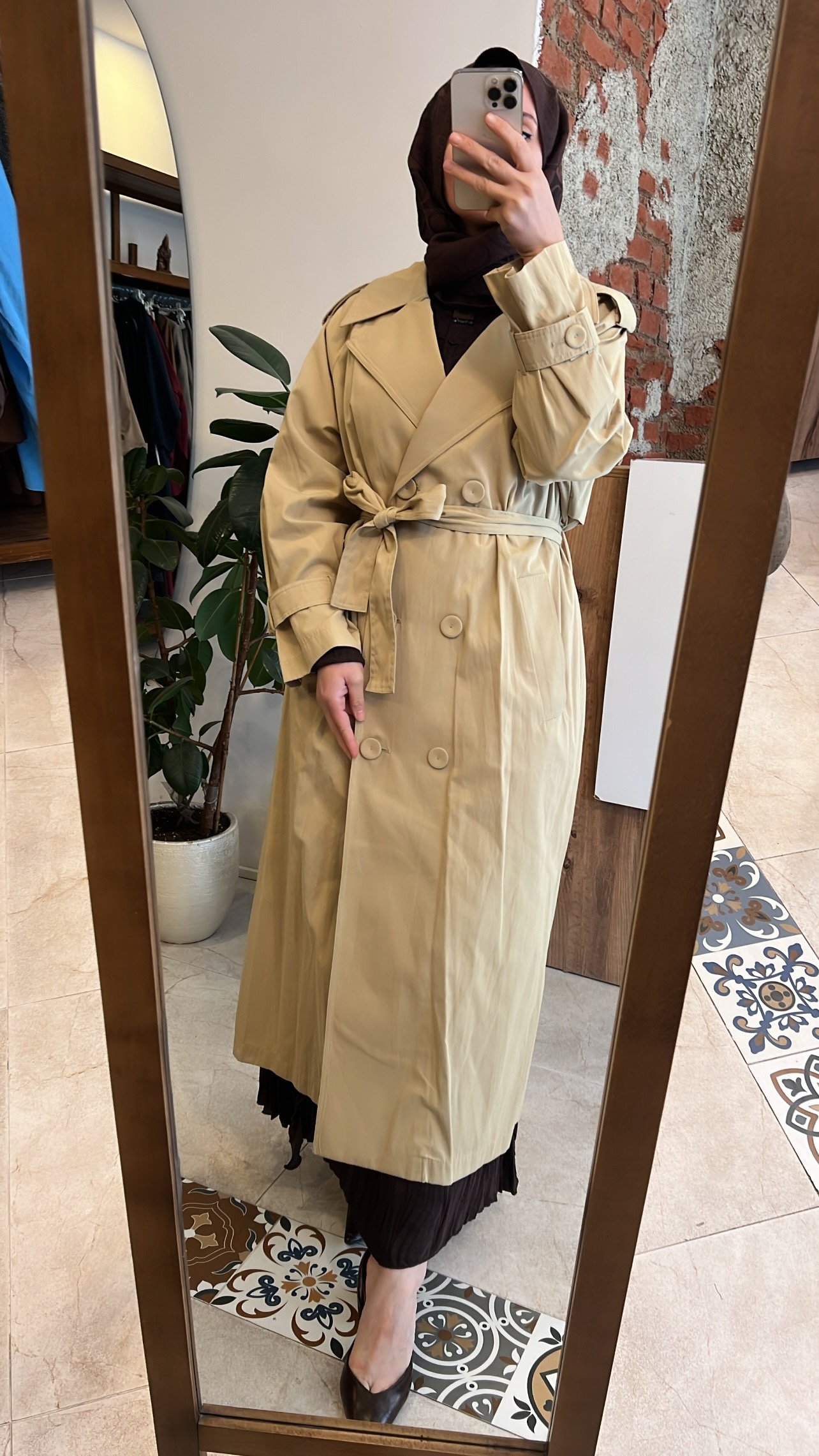 Allerli kruvaze trençkot bal köpüğü CEREMONY