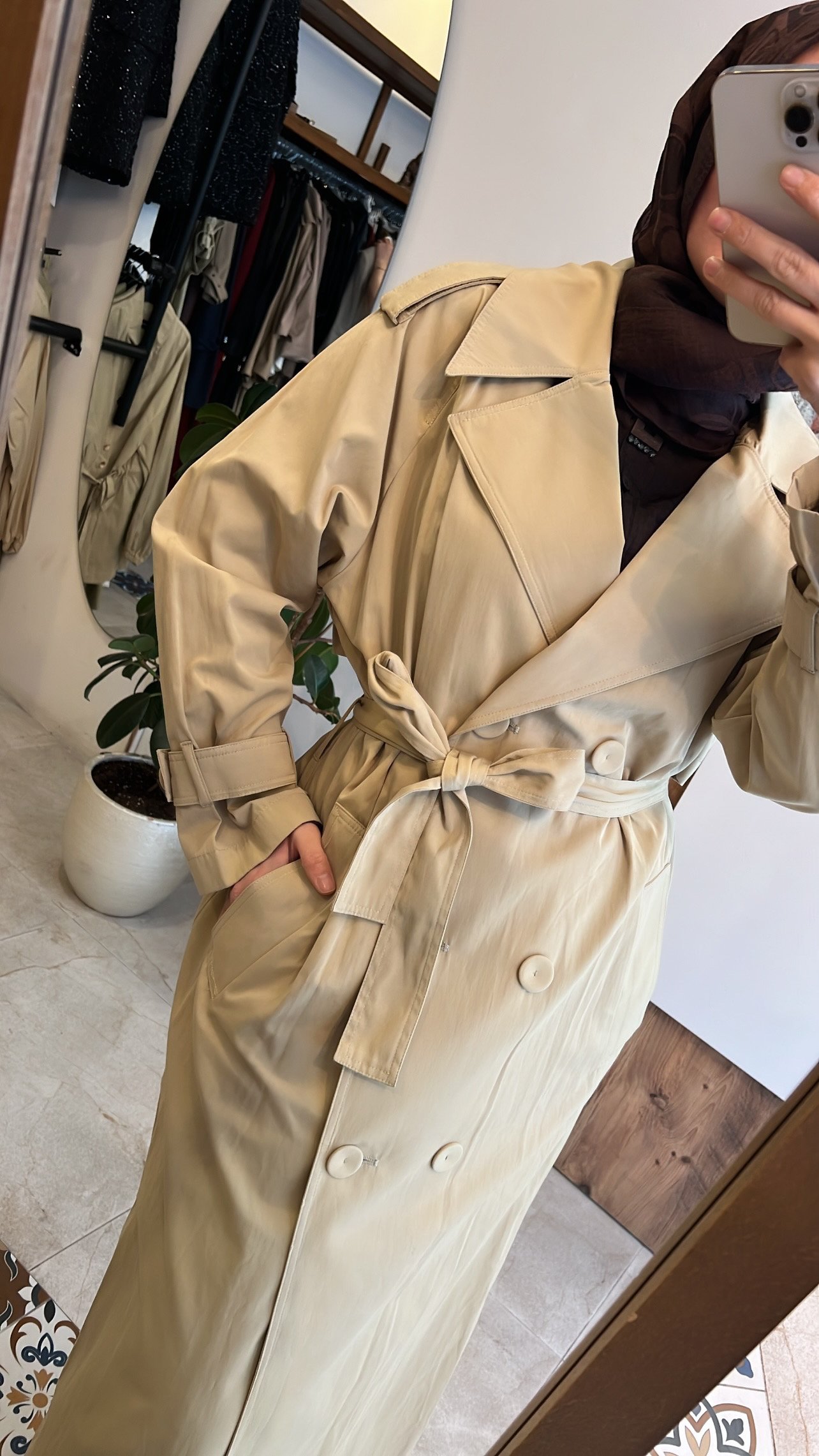 Allerli kruvaze trençkot bal köpüğü CEREMONY