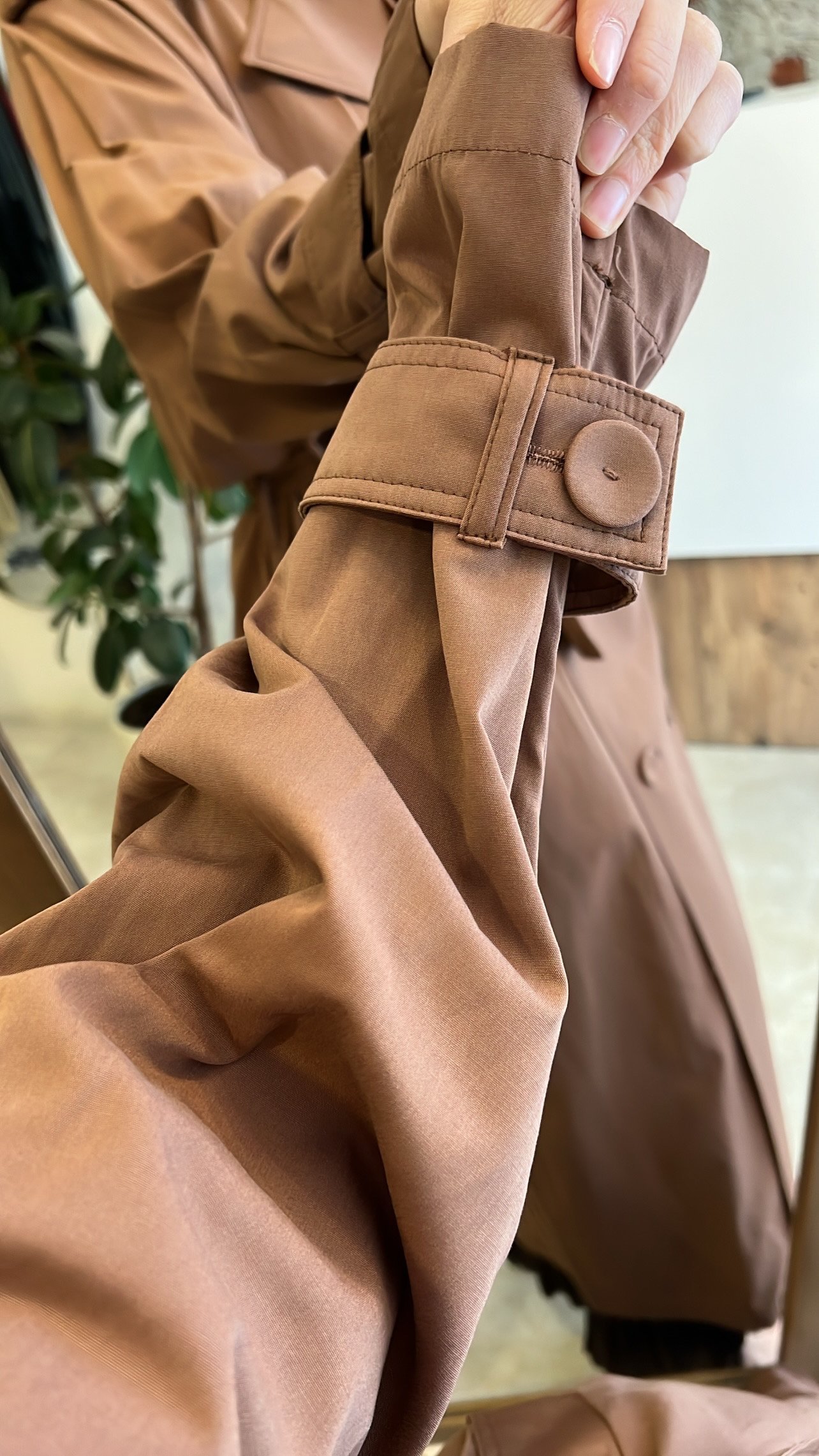 Allerli kruvaze trençkot kahve CEREMONY 