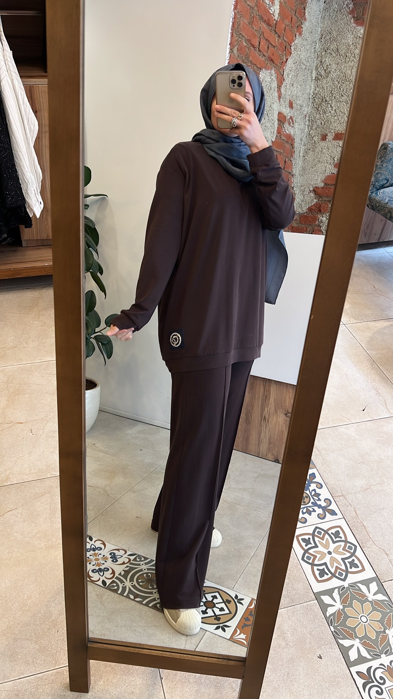 Arma detaylı bambu takım kahve CEREMONY