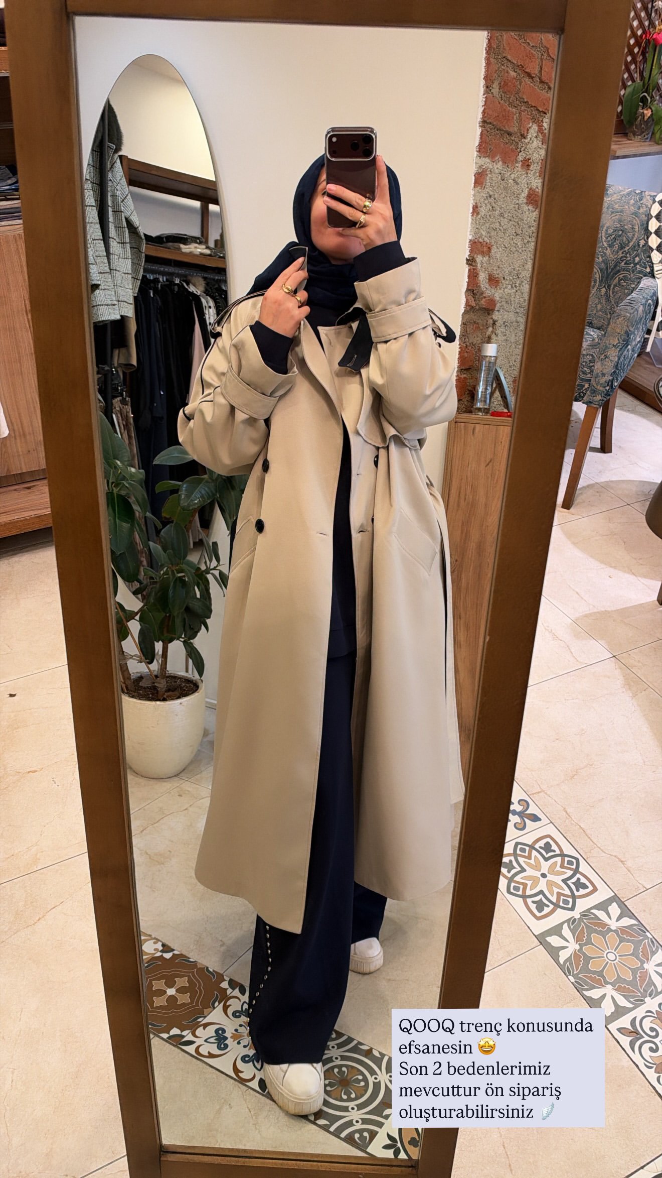 Biyeli trench QOOQ