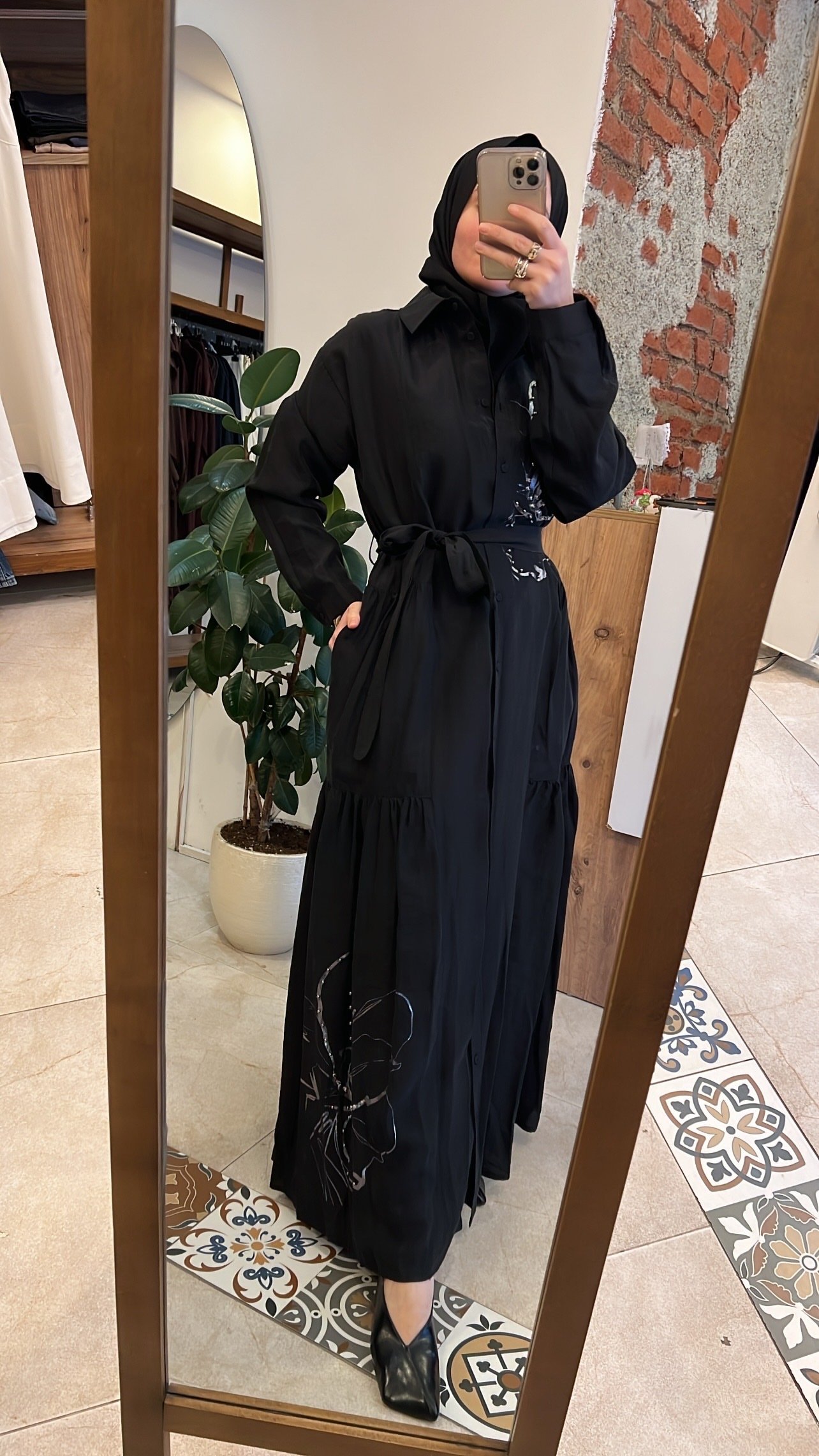 Büzgü detaylı safari kap siyah CEREMONY