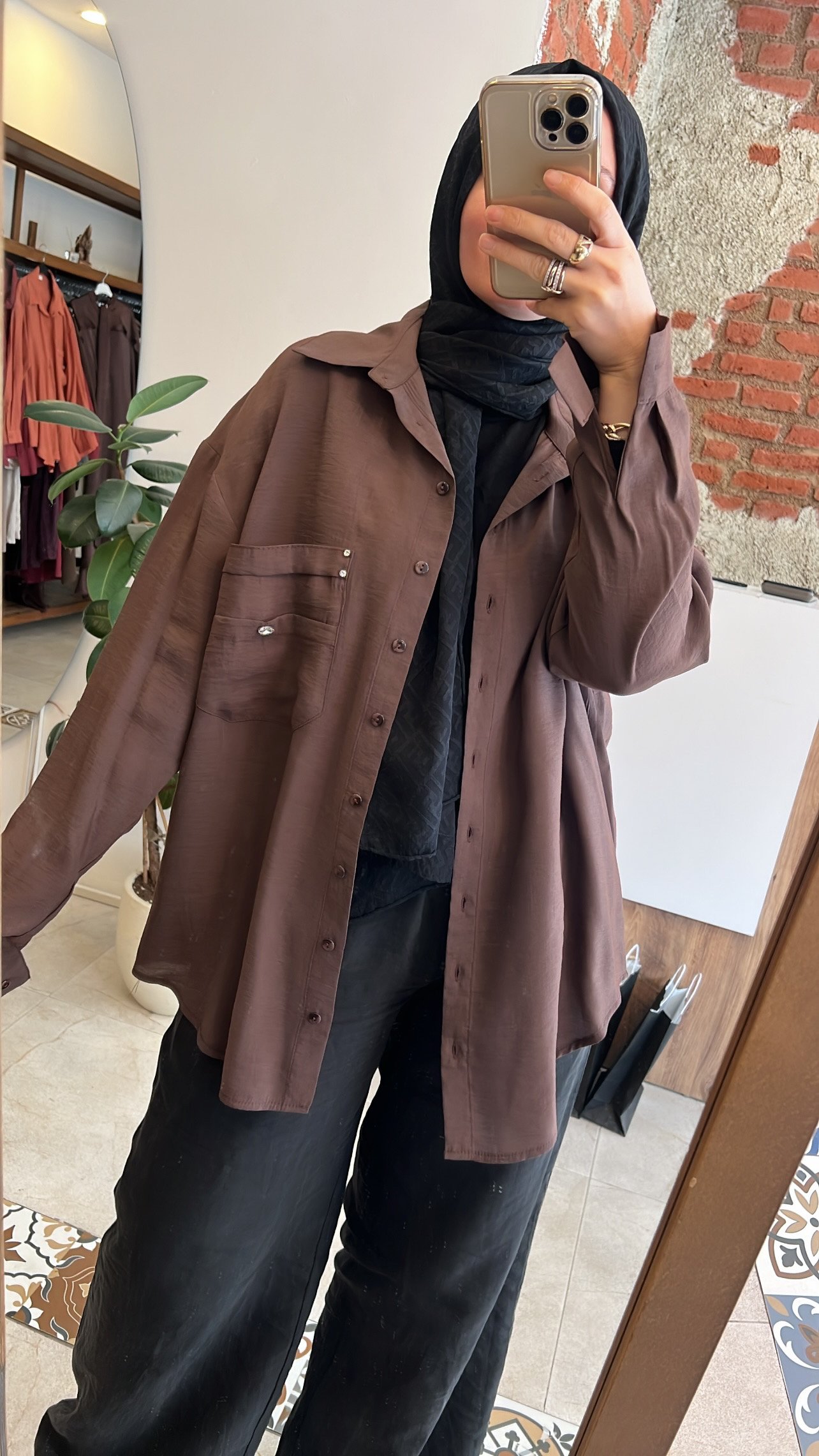 Cebi taş işlemeli gömlek CEREMONY