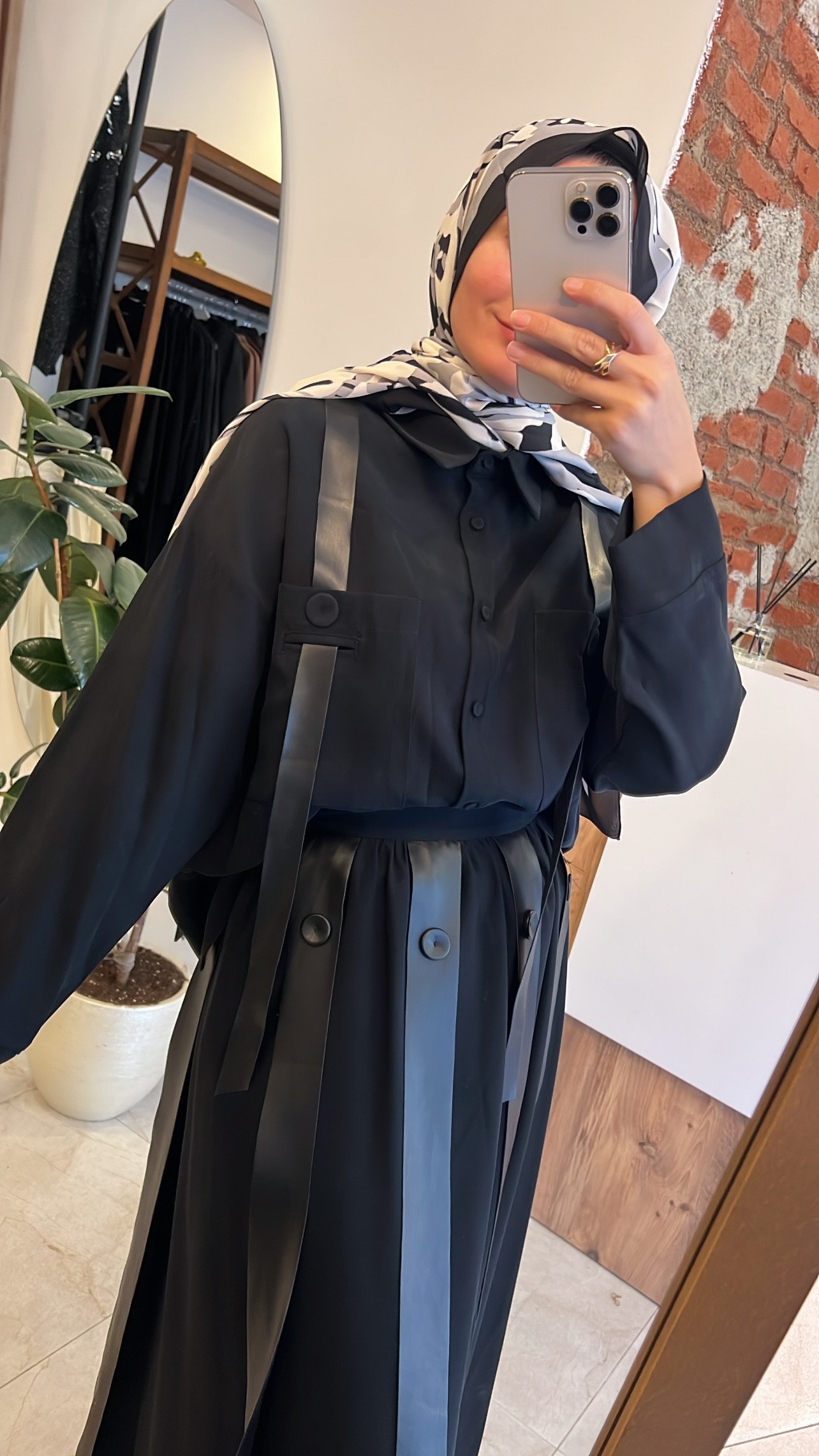 CEREMONY anjelik omuzdan deri askı detaylı tunik