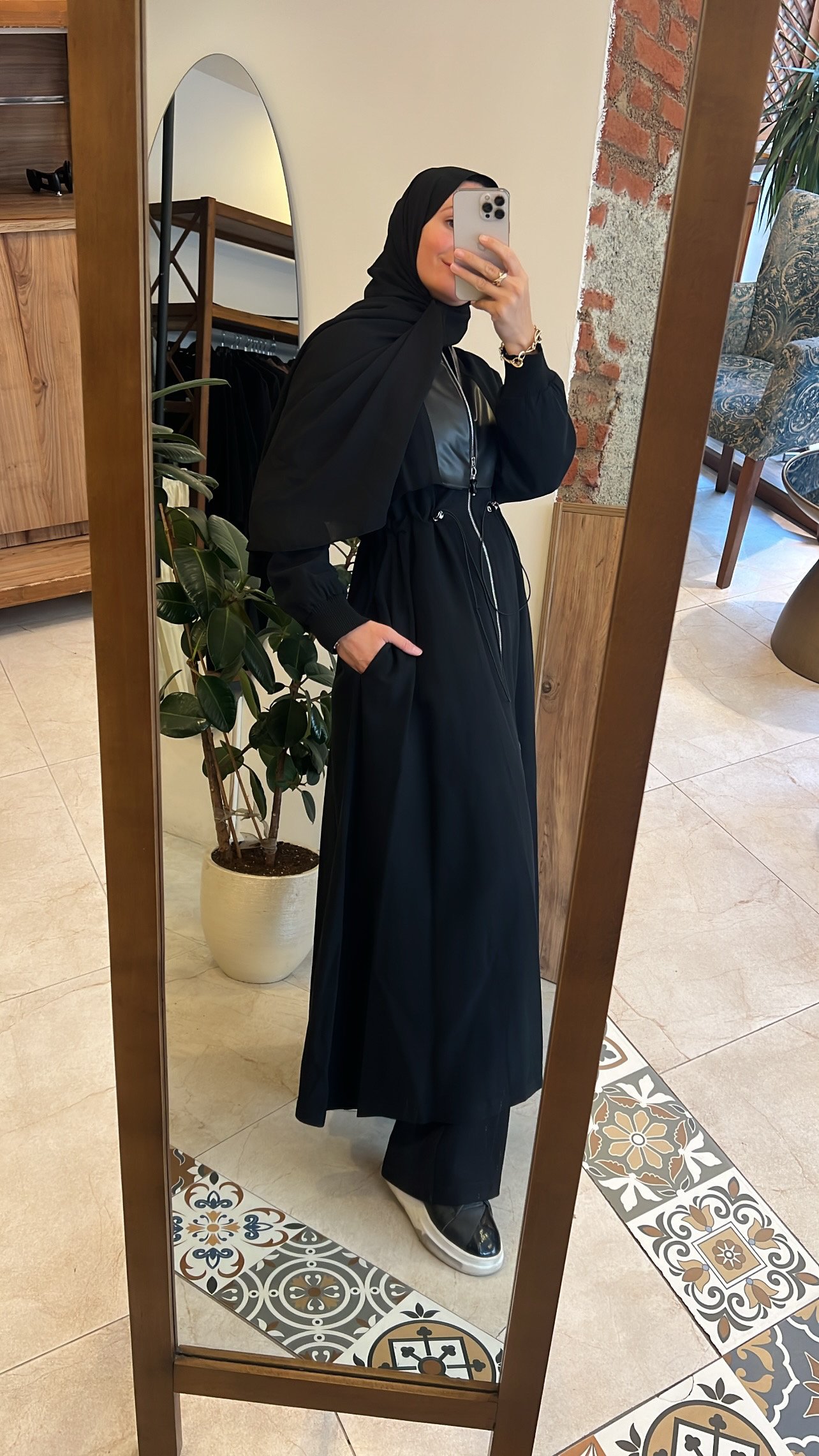 Ceremony Anjelik önden fermuarlı kap