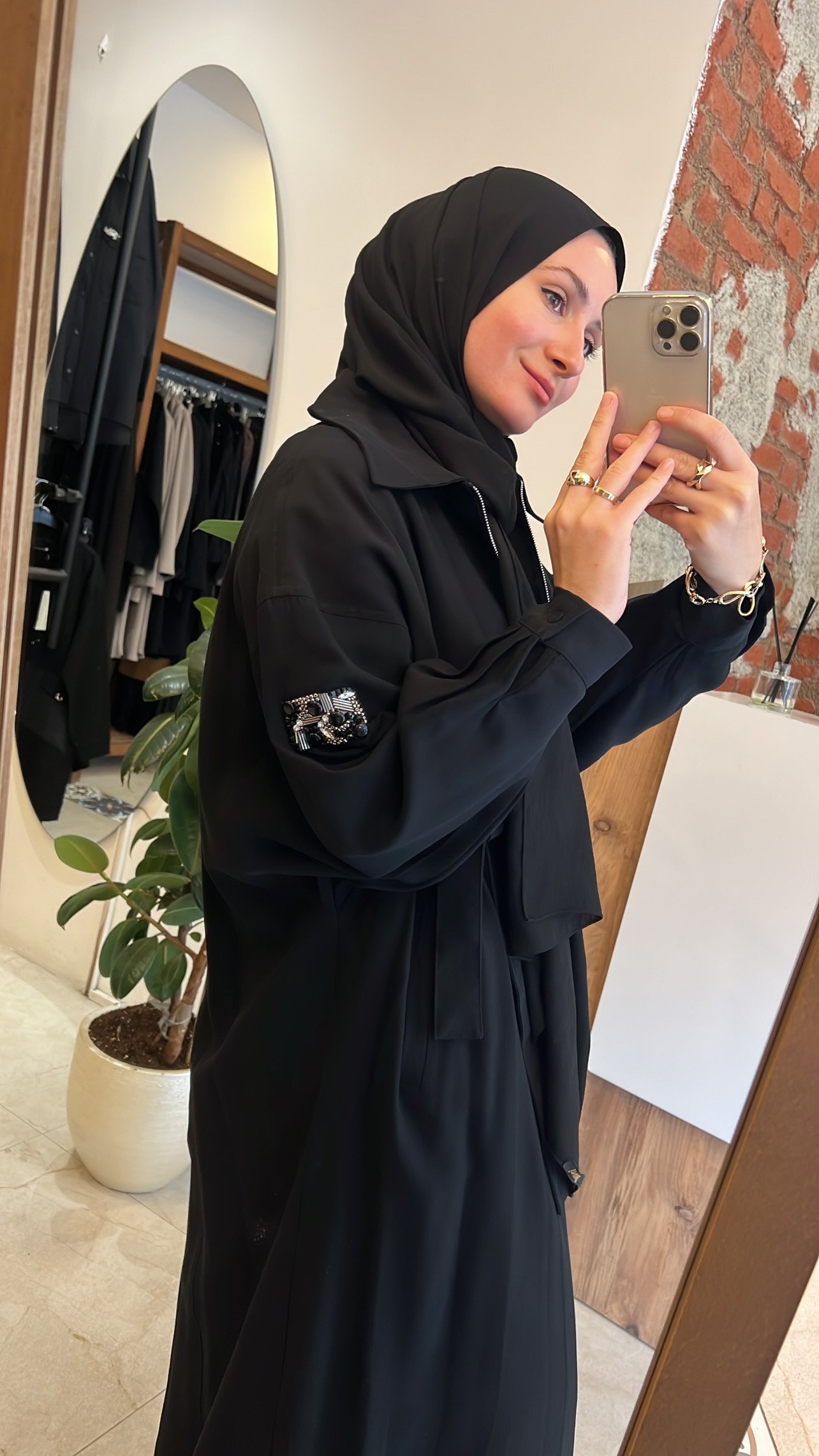 Ceremony Anjelik önden fermuarlı kap