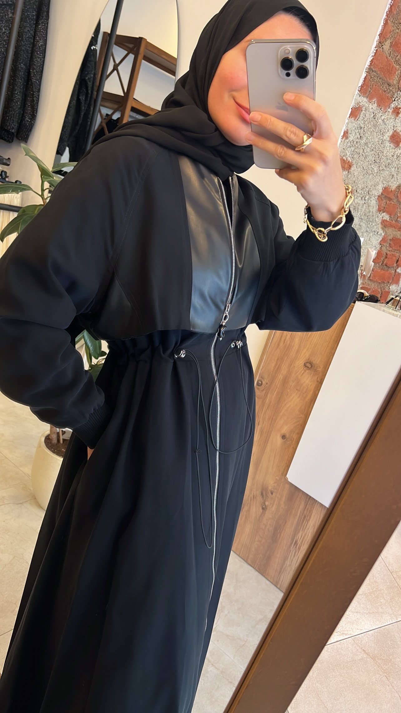 Ceremony Anjelik önden fermuarlı kap