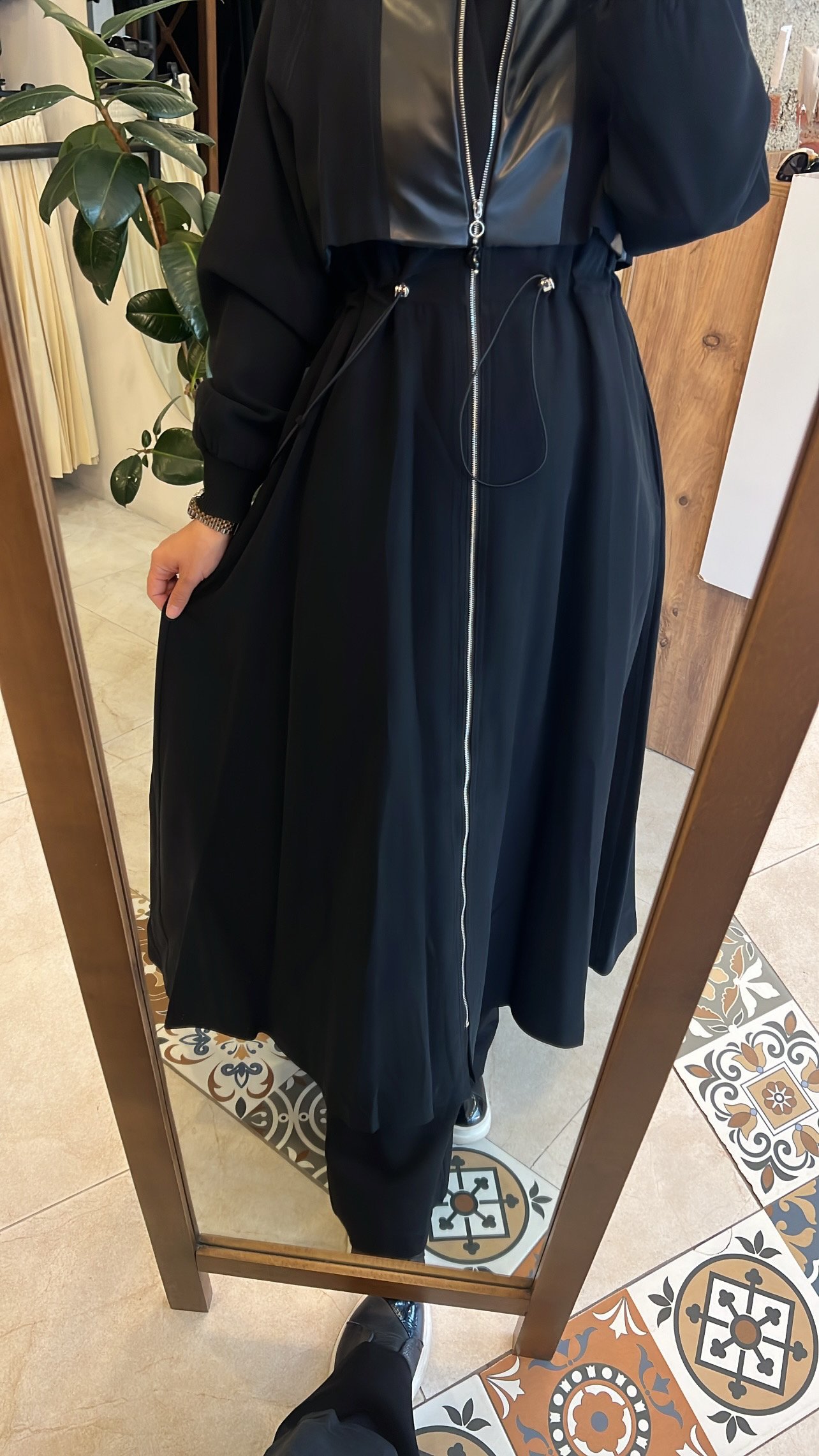 Ceremony Anjelik önden fermuarlı kap