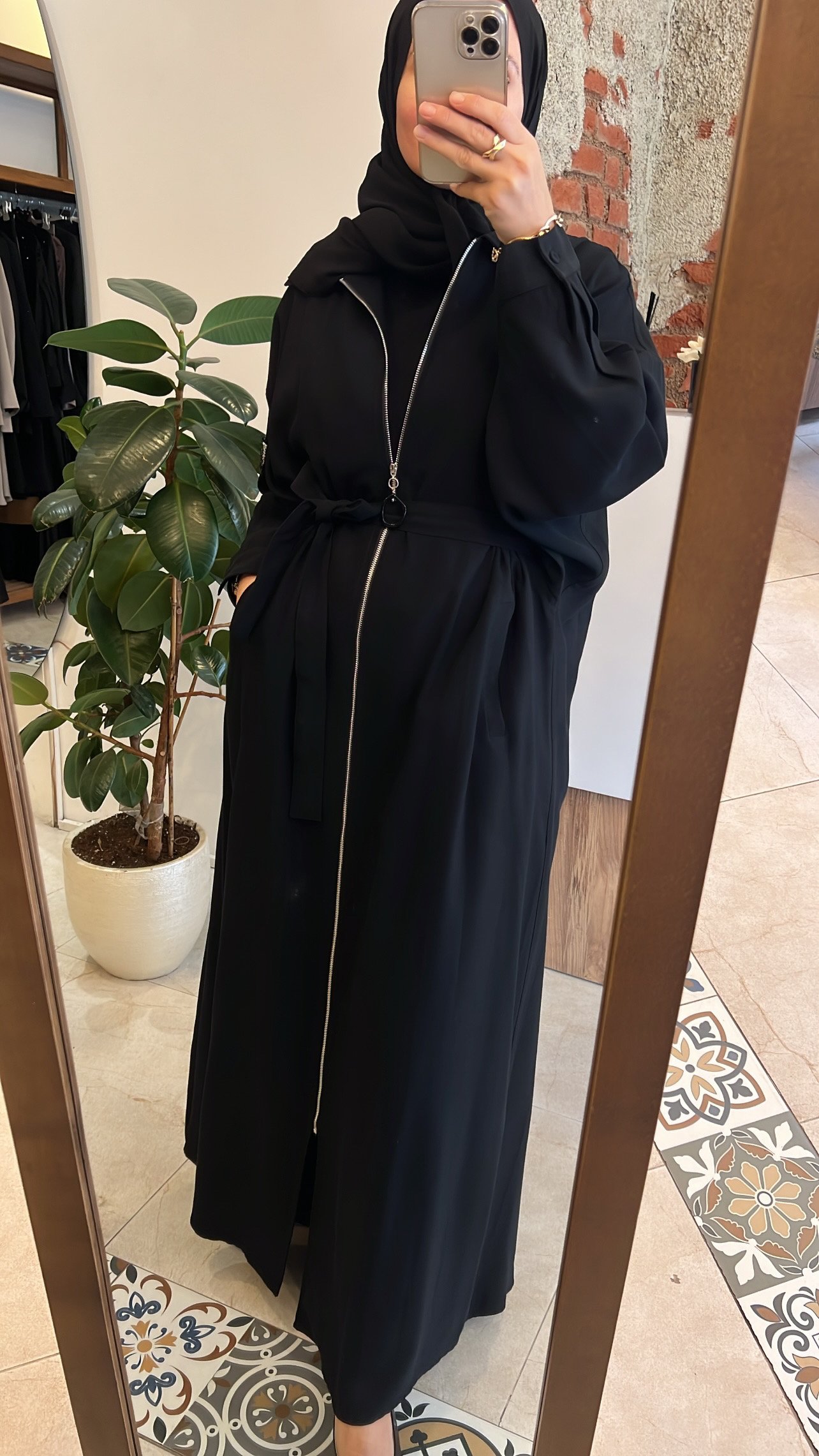 Ceremony Anjelik önden fermuarlı kap