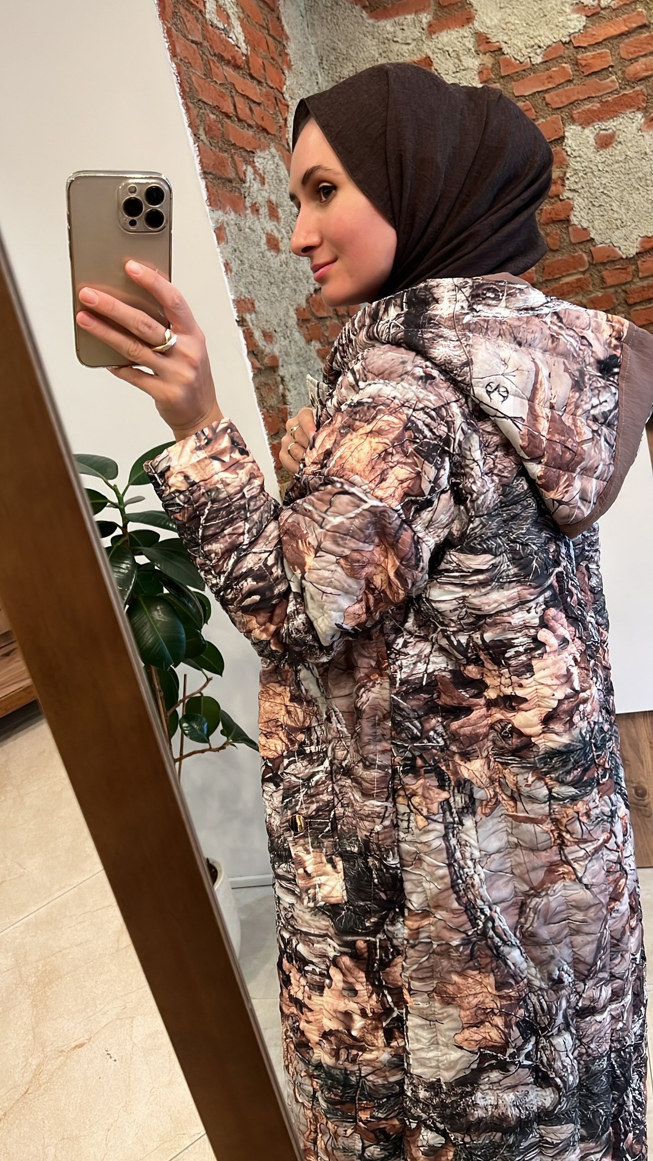 CEREMONY kap Safwan Kapşonlu Kaban desenli 