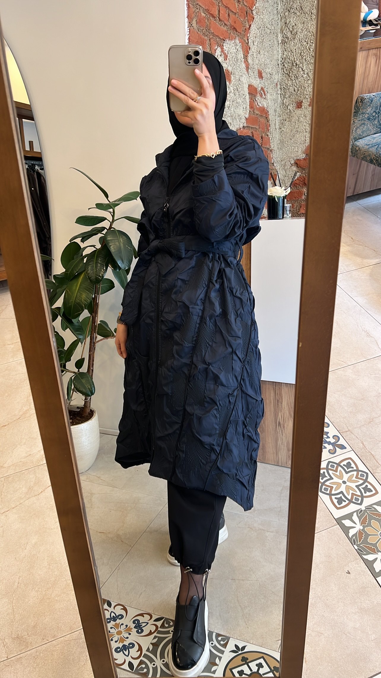 CEREMONY kap santana çok fermuarlı kap lacivert