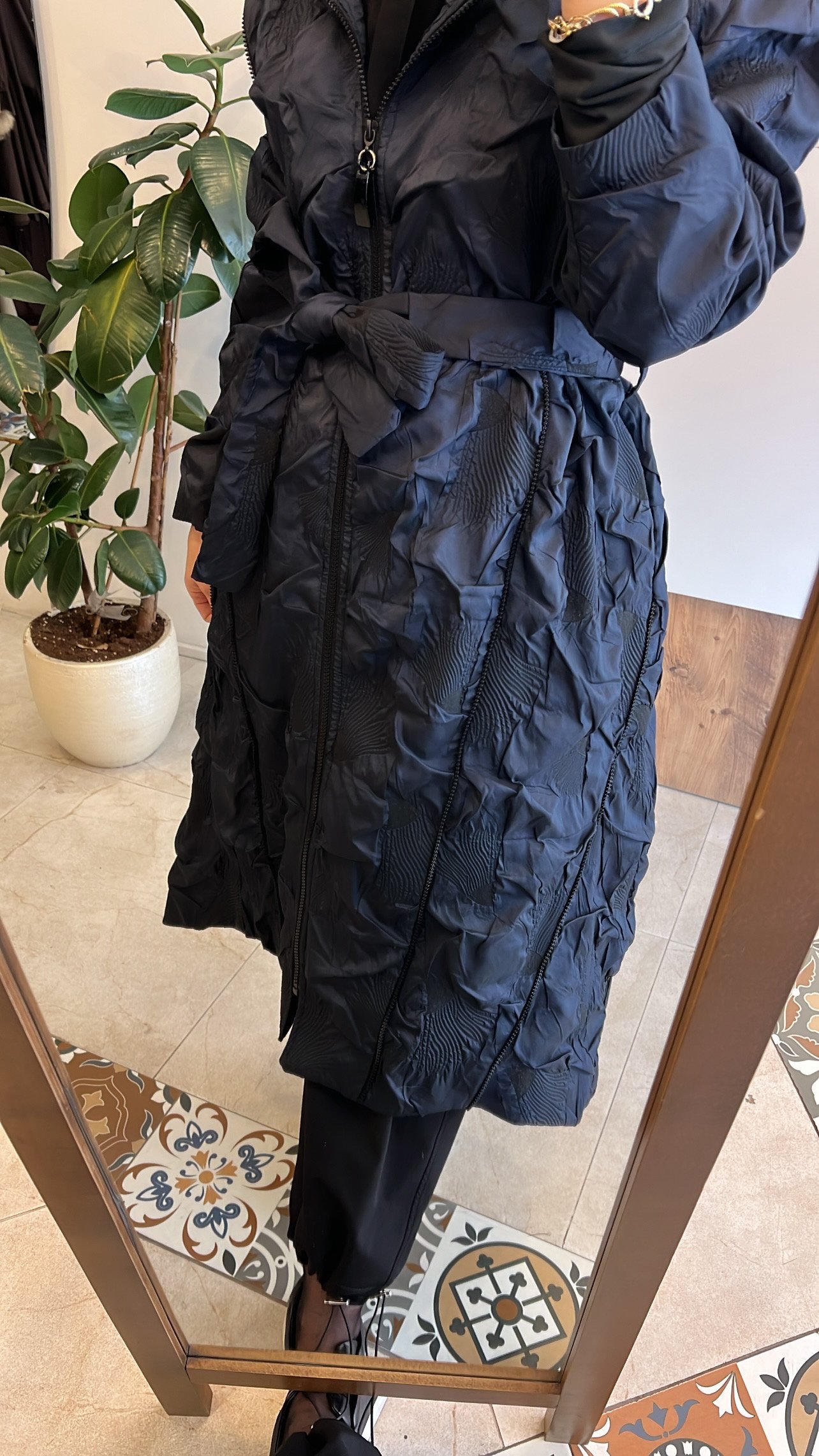 CEREMONY kap santana çok fermuarlı kap lacivert