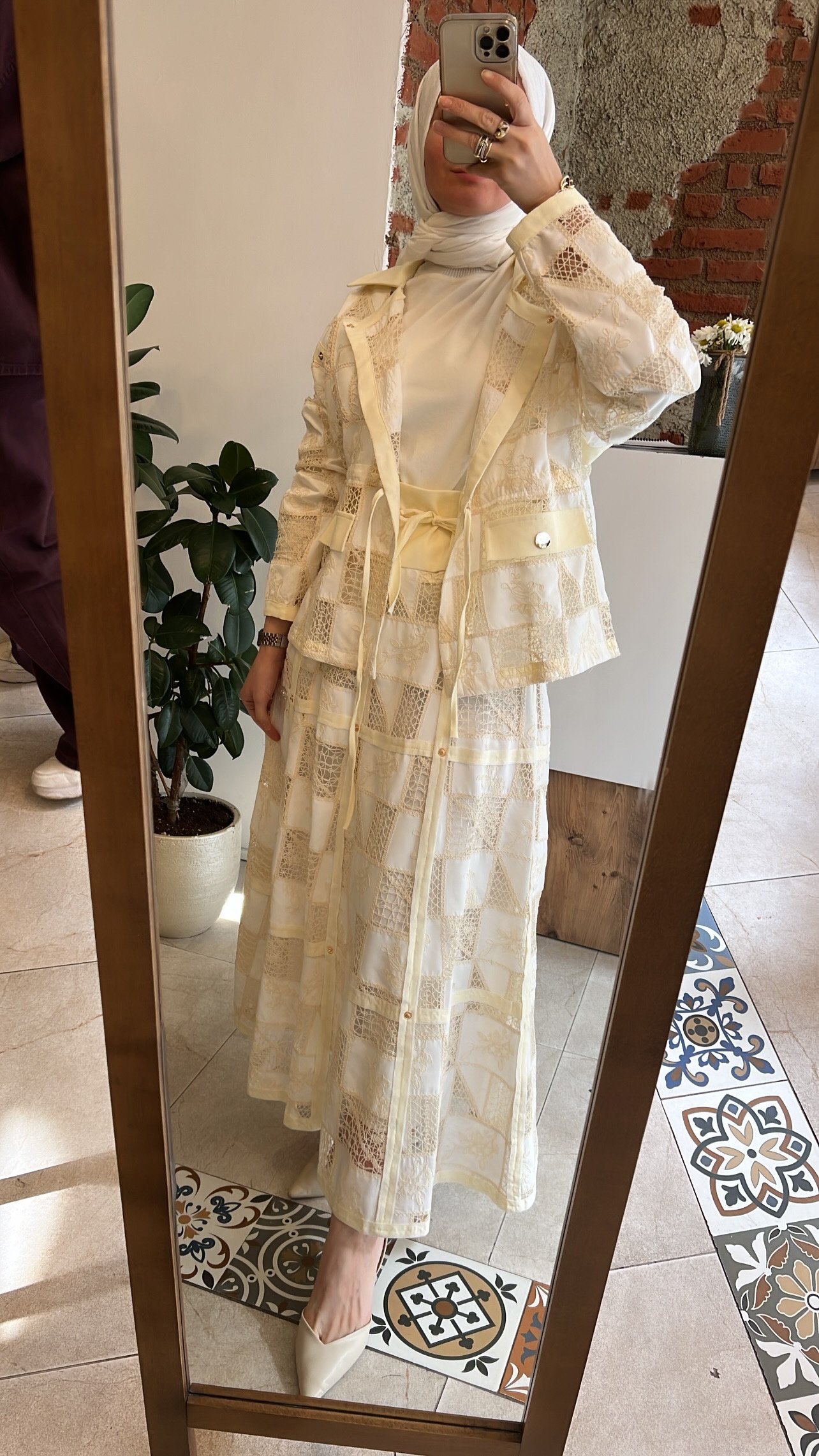 Çiçek nakışlı ceket CEREMONY