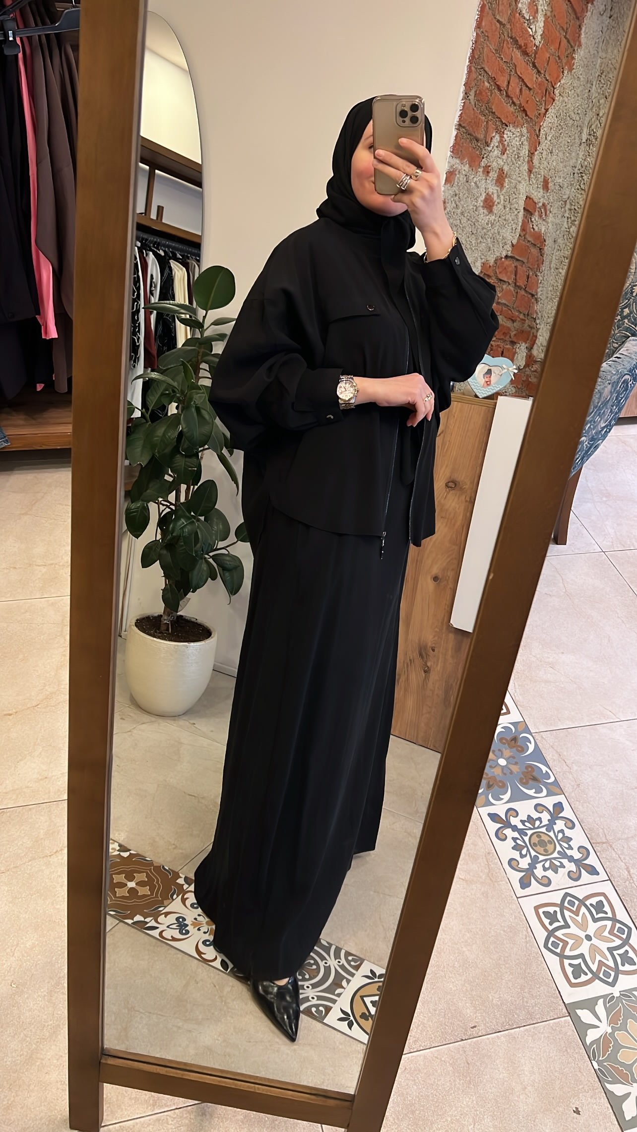 Çıt çıt detaylı bolerolu elbise siyah CEREMONY