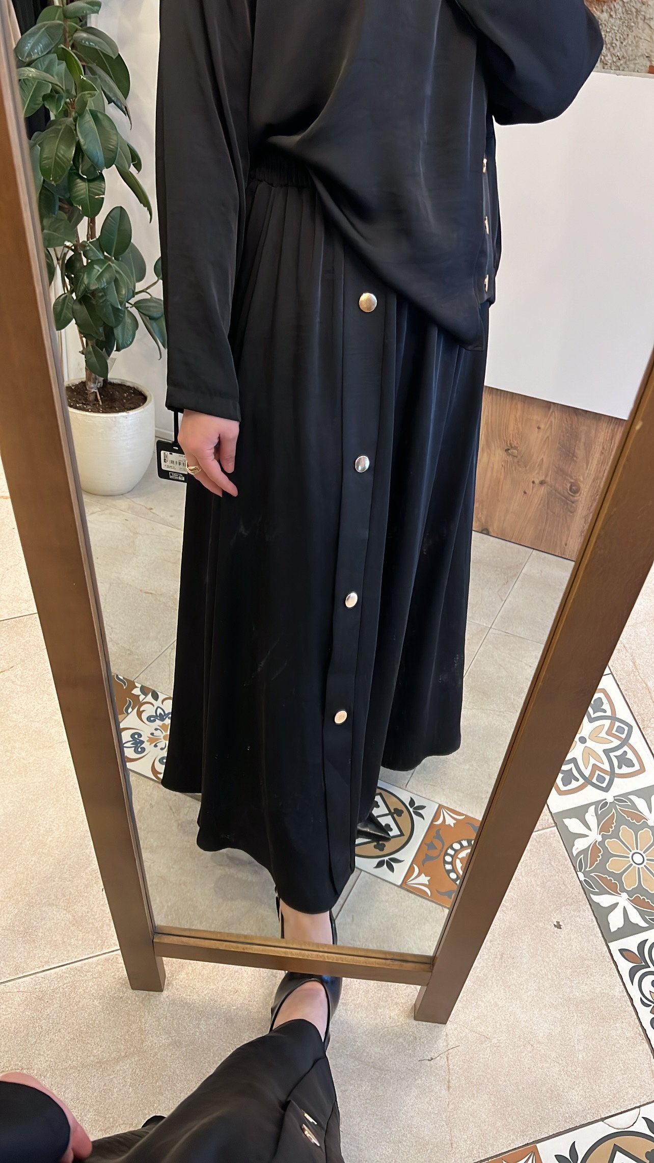 Çıt çıt detaylı sepphaire takım siyah CEREMONY 