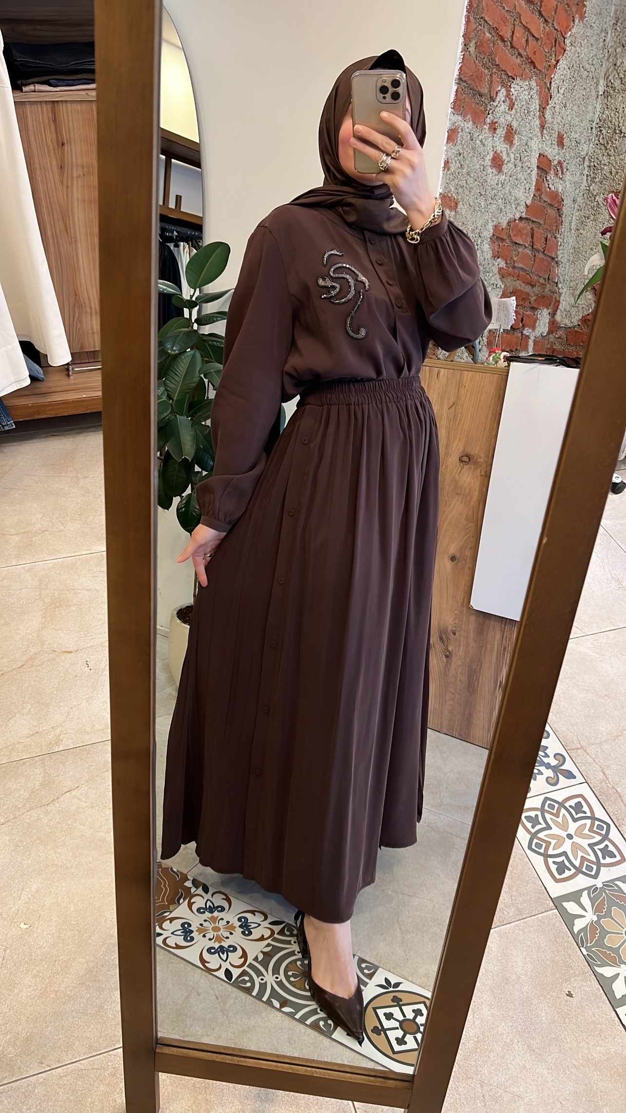 Etekli Modal takım kahve CEREMONY 