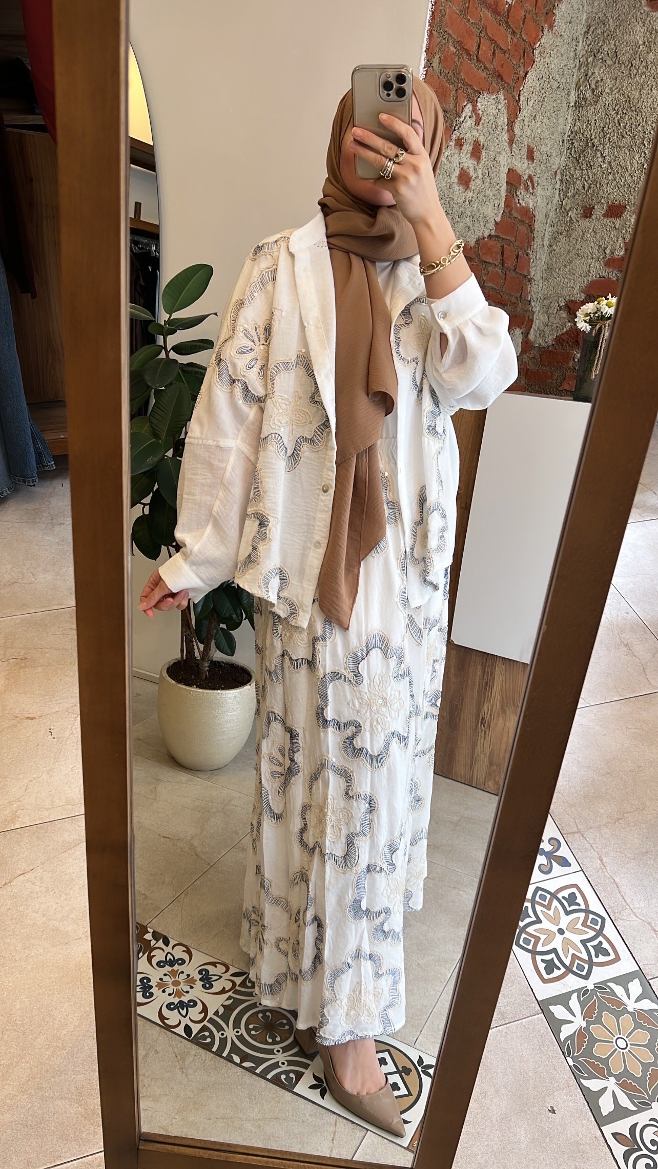 Etekli payetli keten takım CEREMONY 