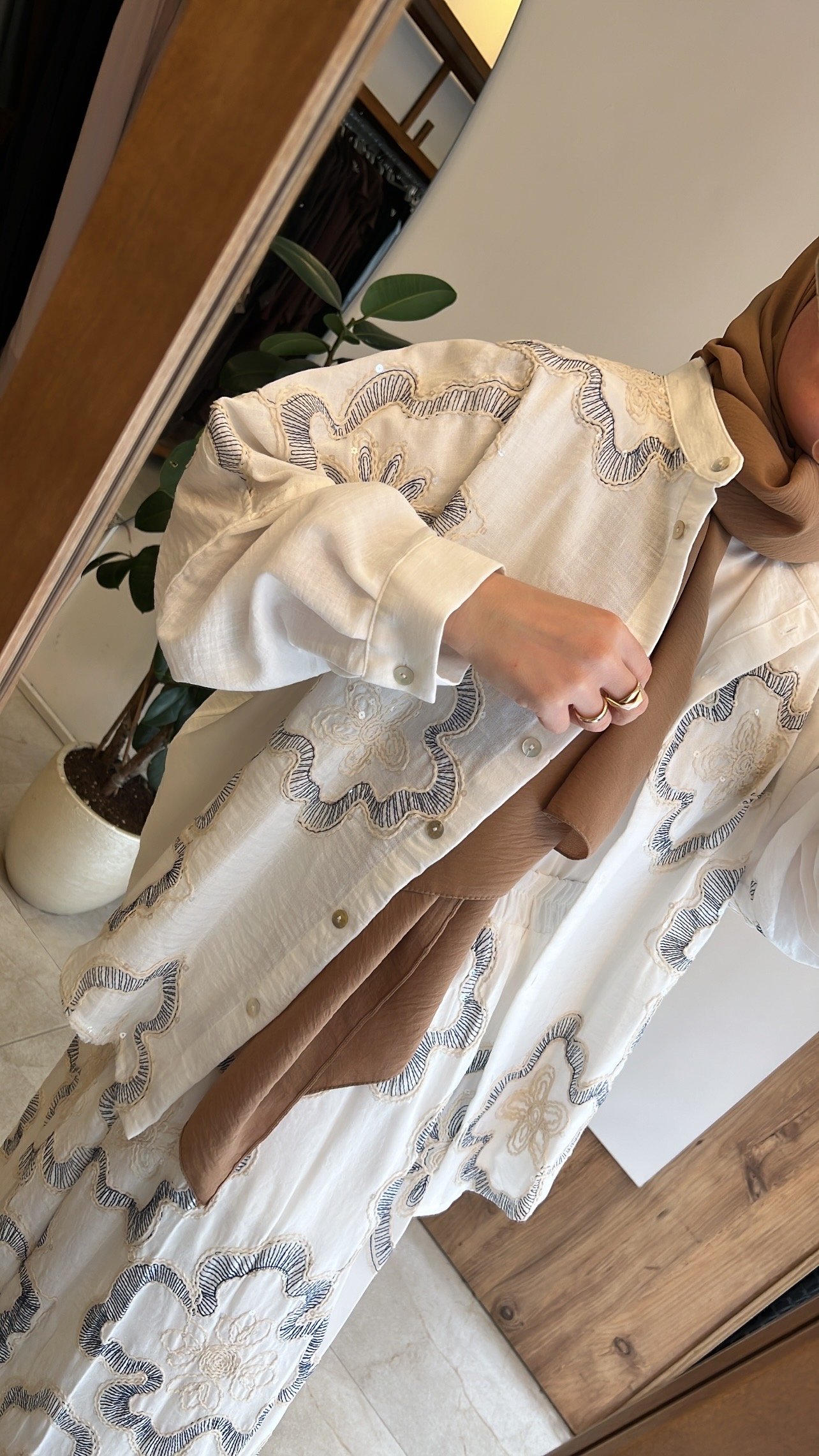 Etekli payetli keten takım CEREMONY 