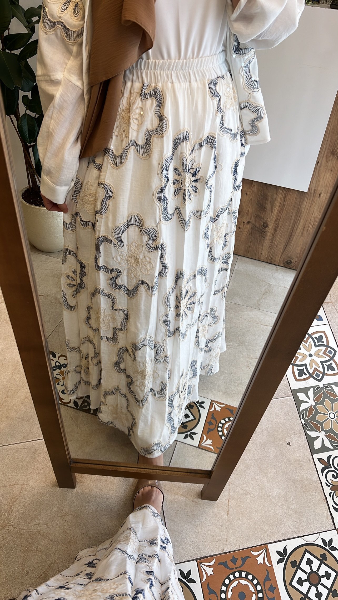 Etekli payetli keten takım CEREMONY 