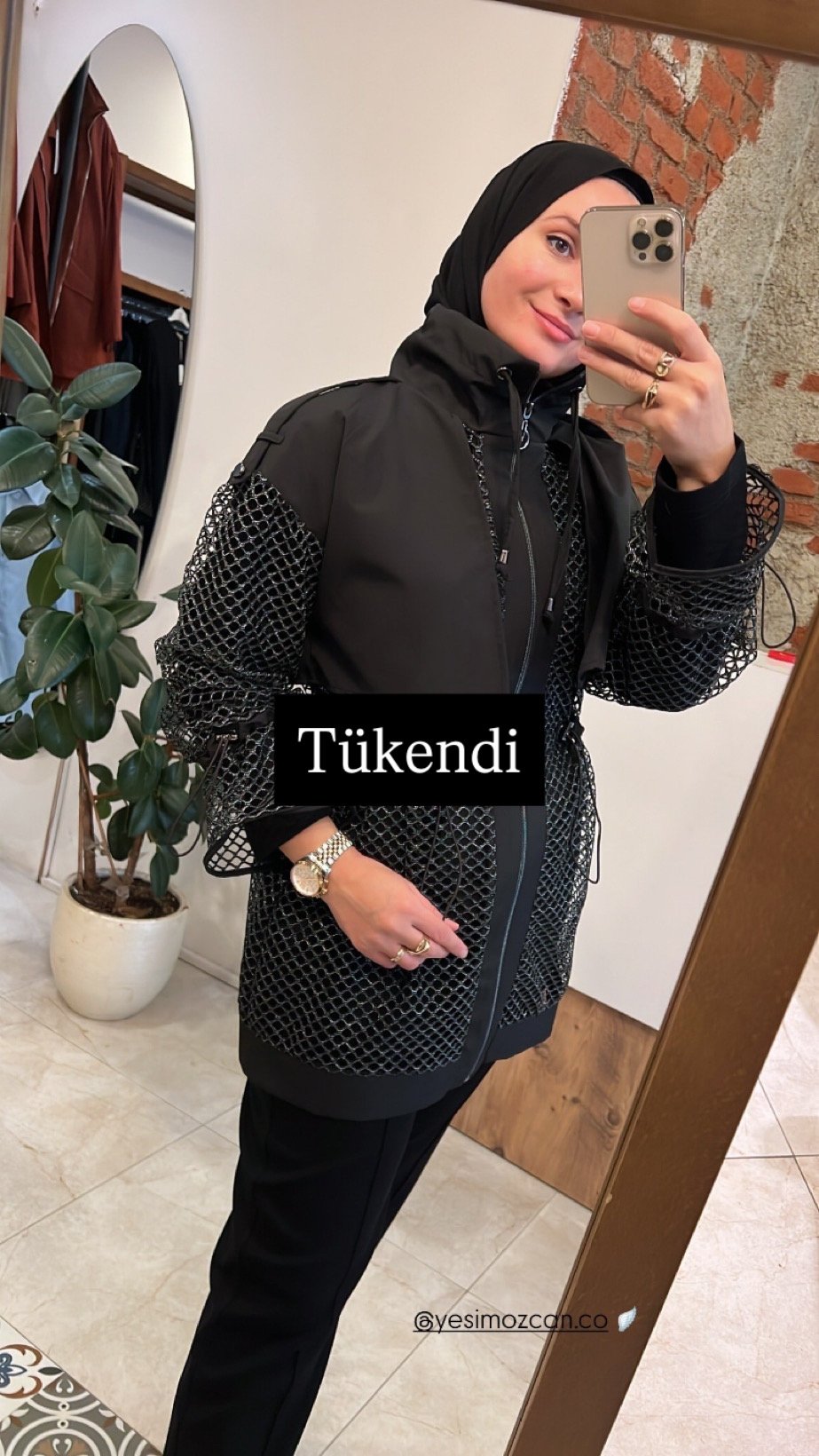 Fileli üçlü takım siyah LİJA
