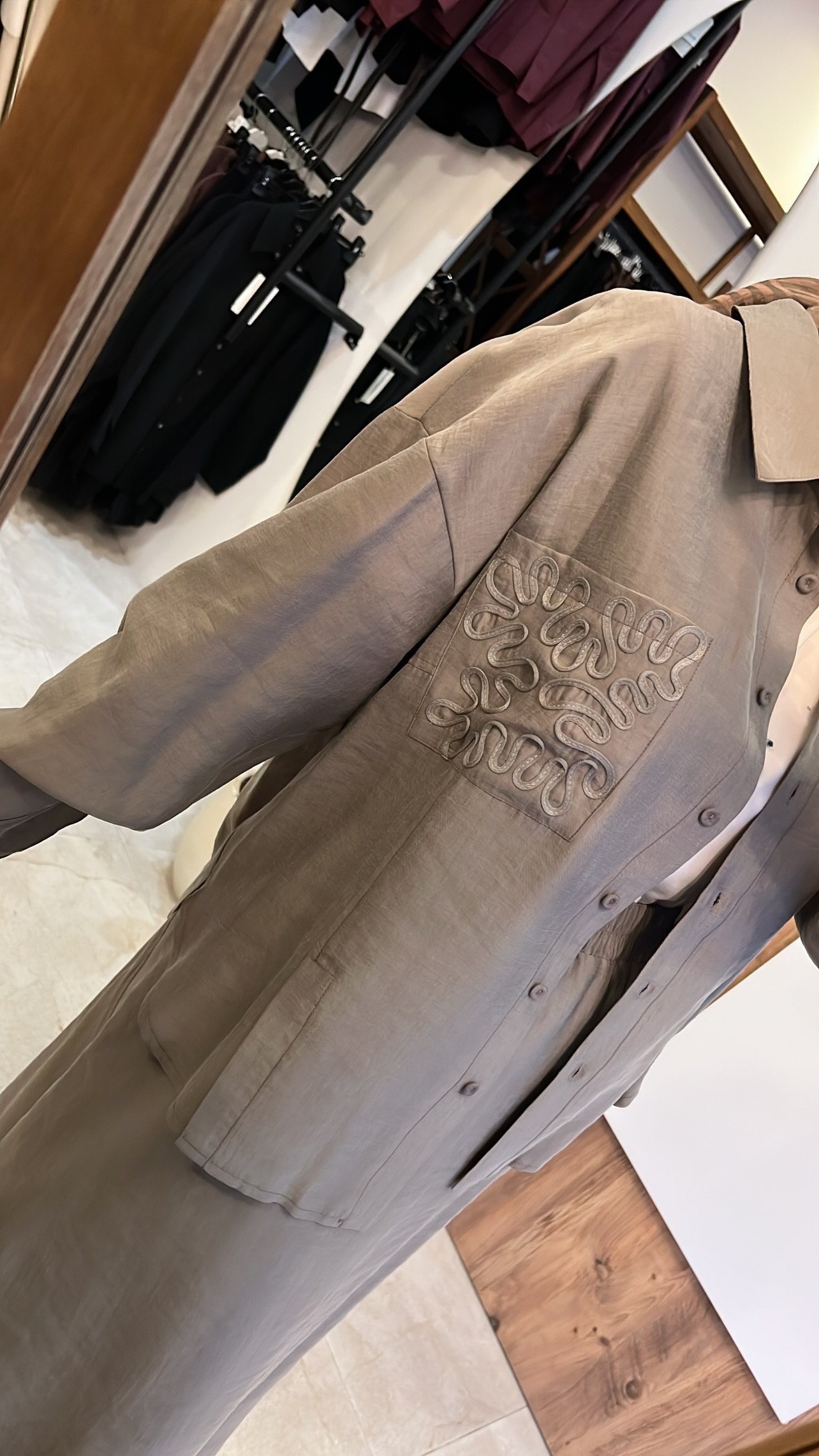 işlemeli tensel takım vizon CEREMONY