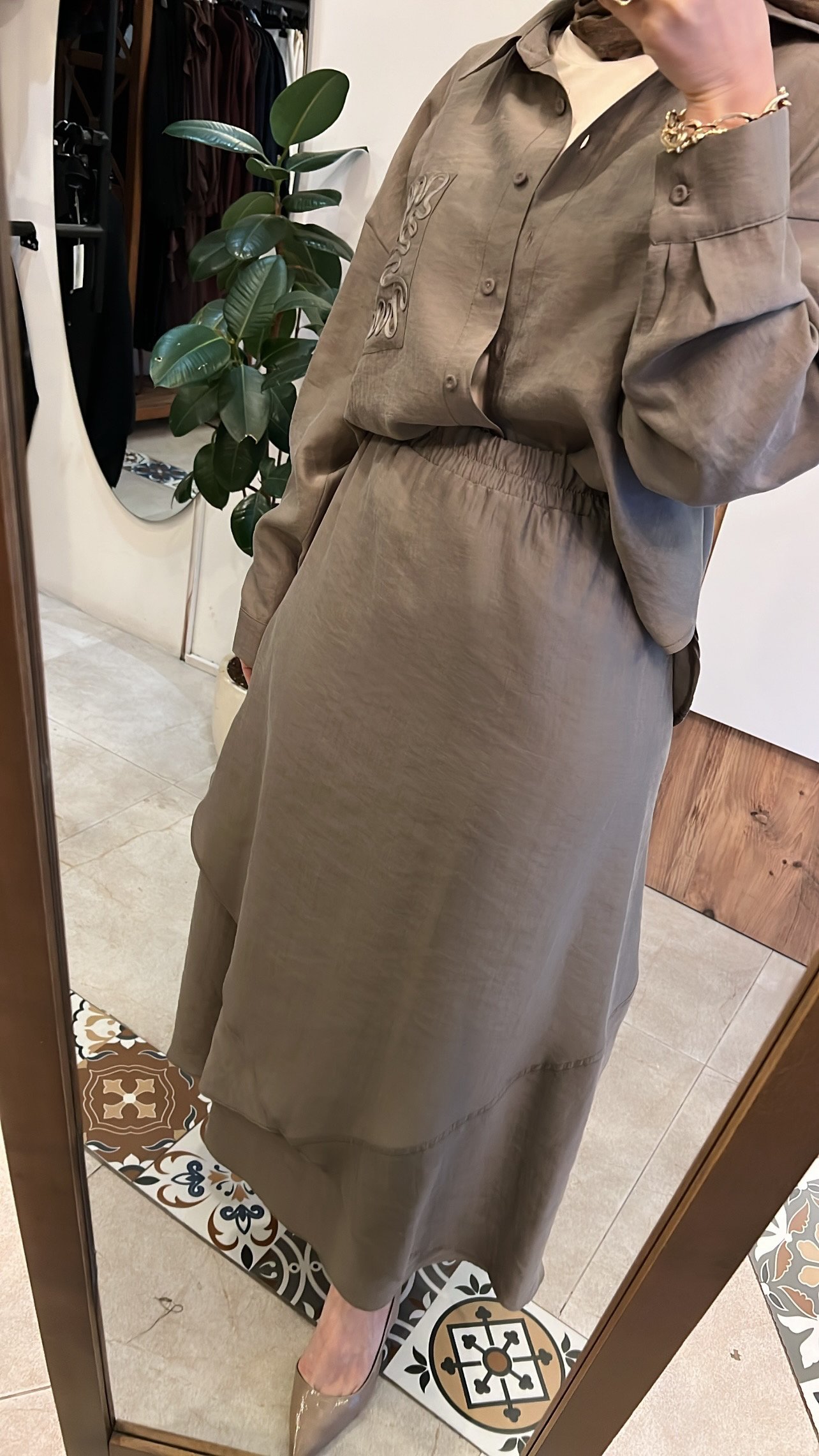 işlemeli tensel takım vizon CEREMONY