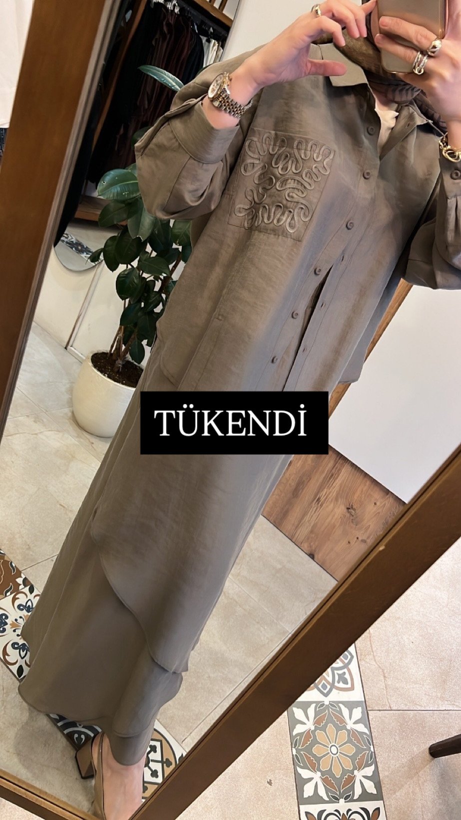 işlemeli tensel takım vizon CEREMONY