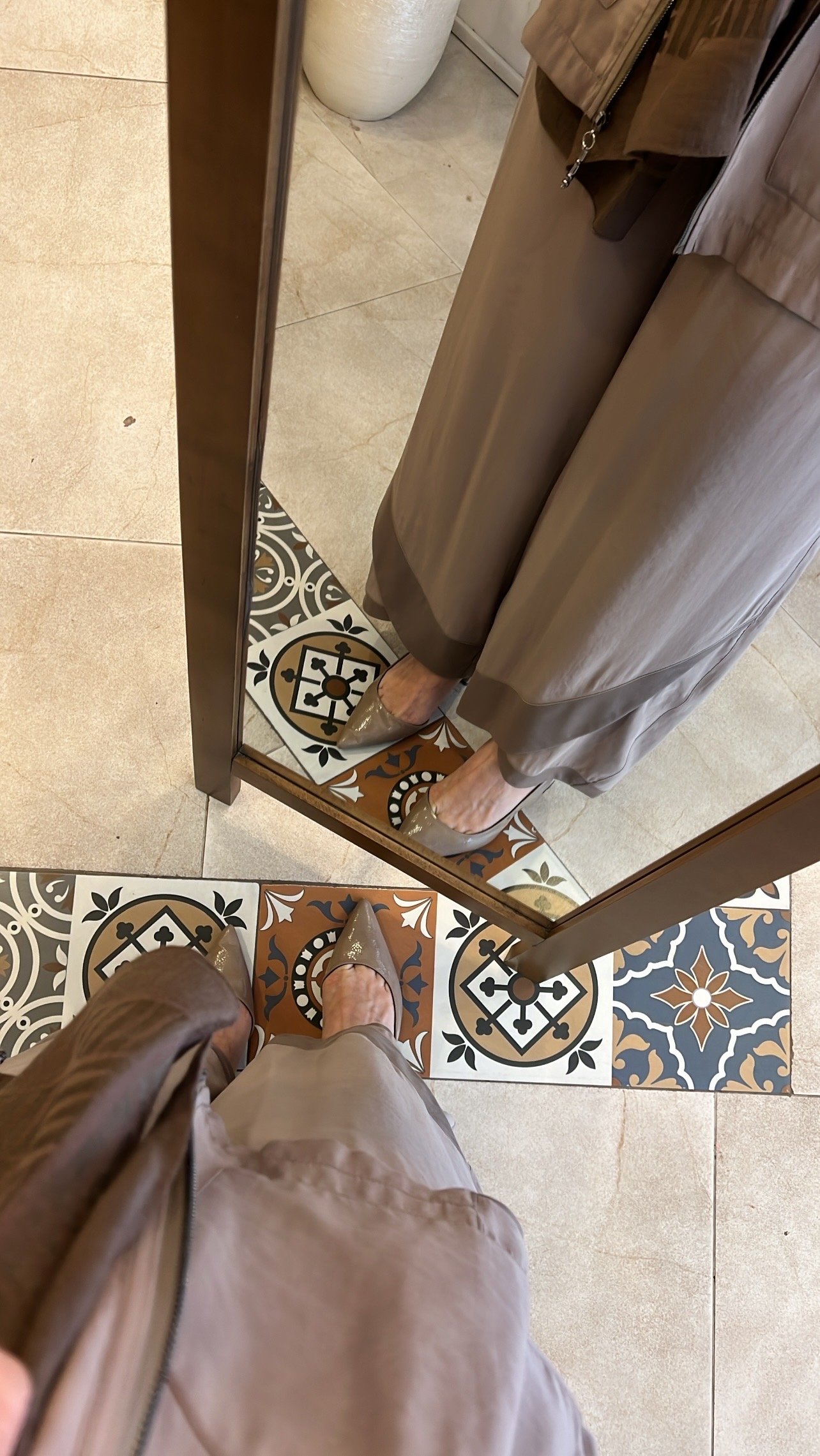 Kapşonlu Modal takım taş rengi CEREMONY