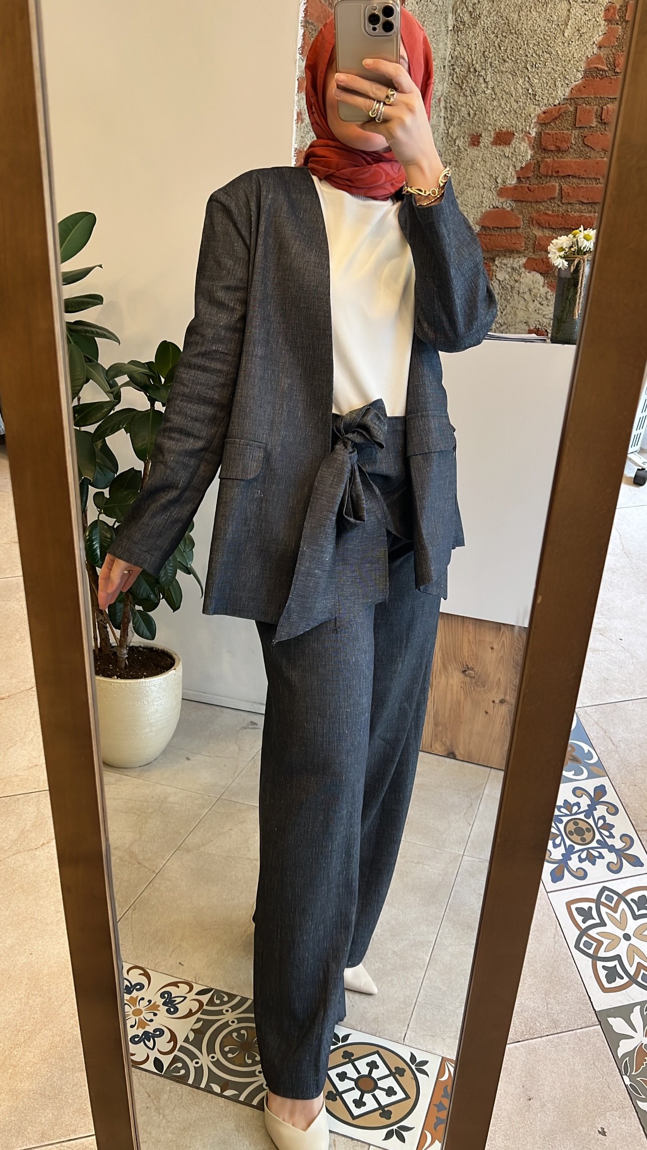 Keten denim pantolon CEREMONY 