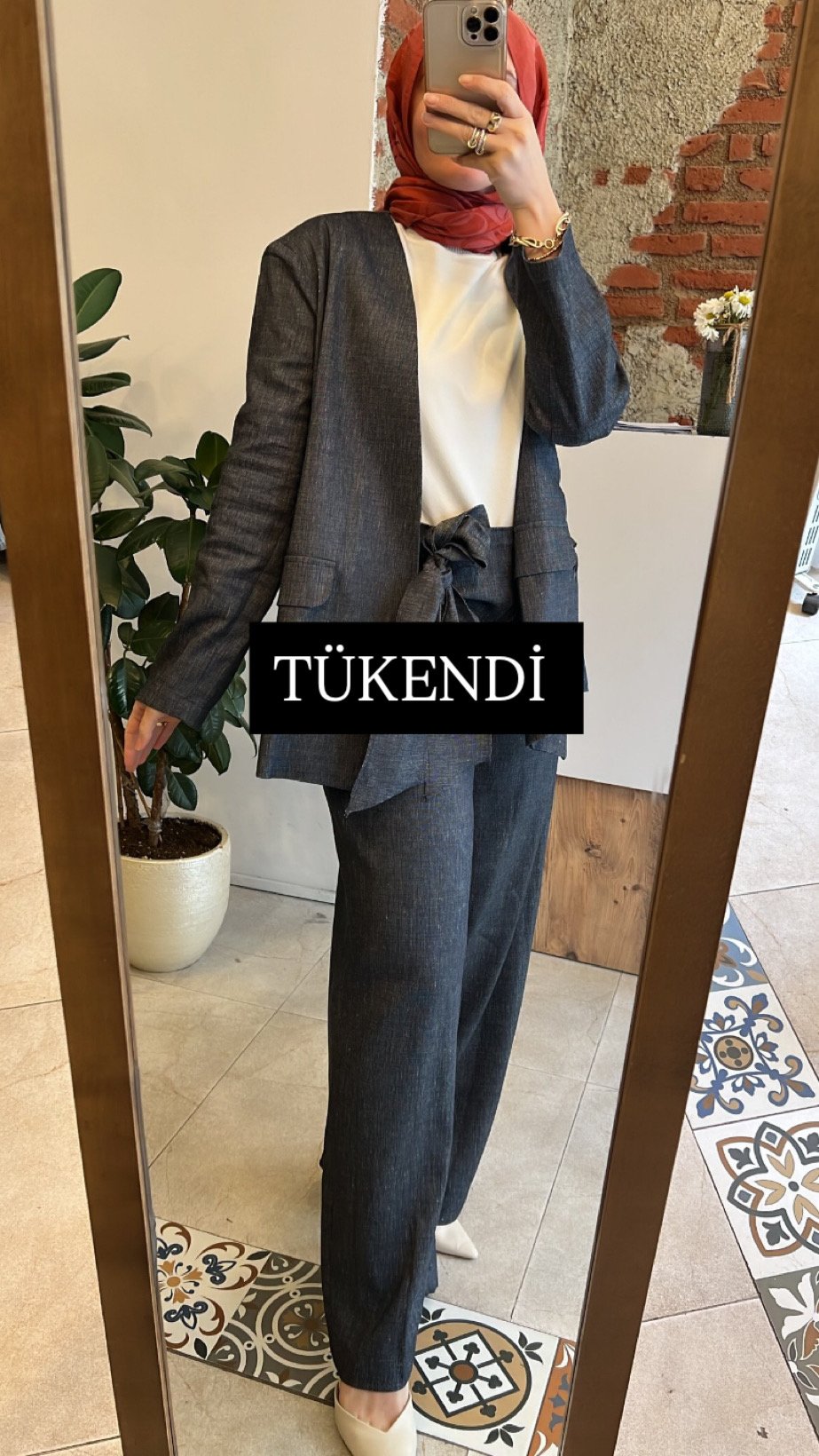 Keten denim pantolon CEREMONY 