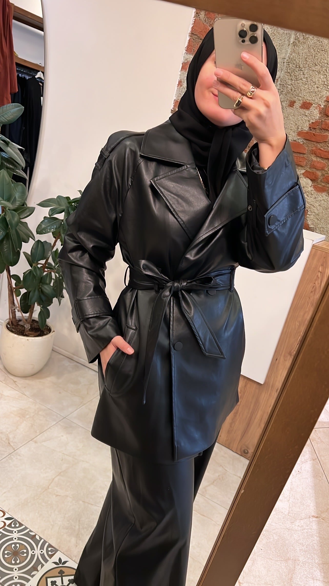 Kısa nero trençkot siyah CEREMONY