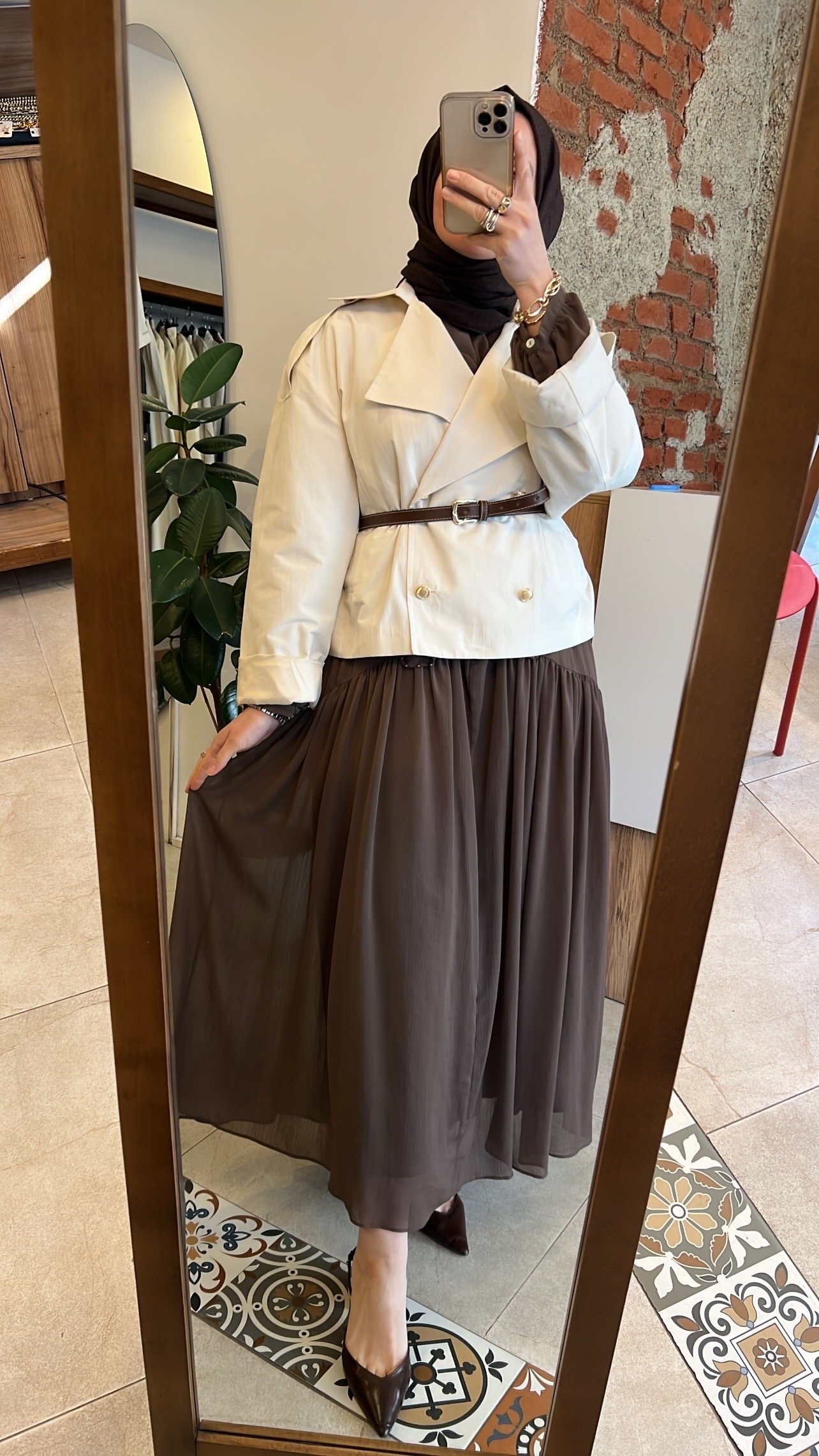 Kıva ceket taş rengi VENÖVE