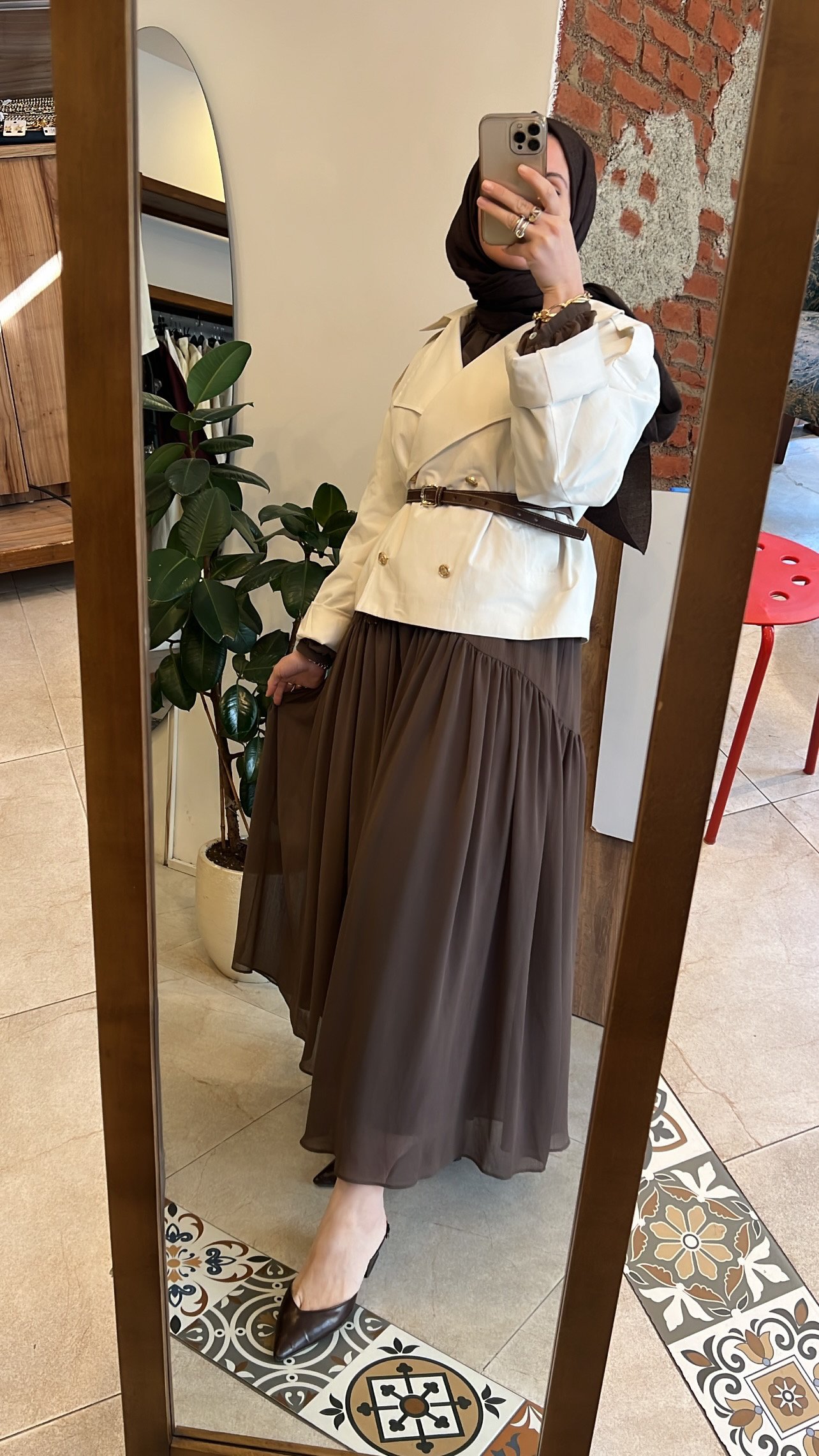 Kıva ceket taş rengi VENÖVE