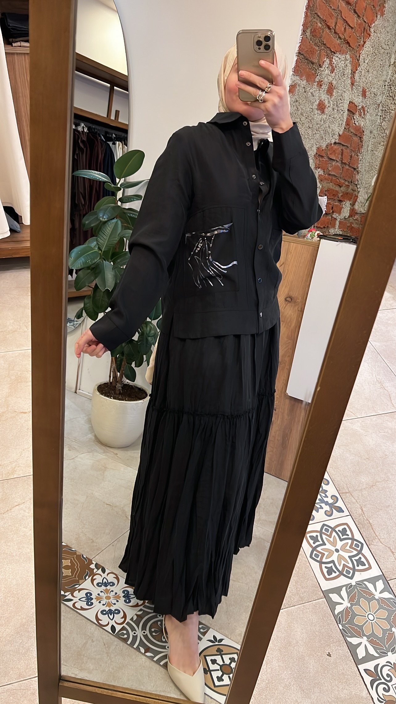 Kraşlı takım siyah CEREMONY