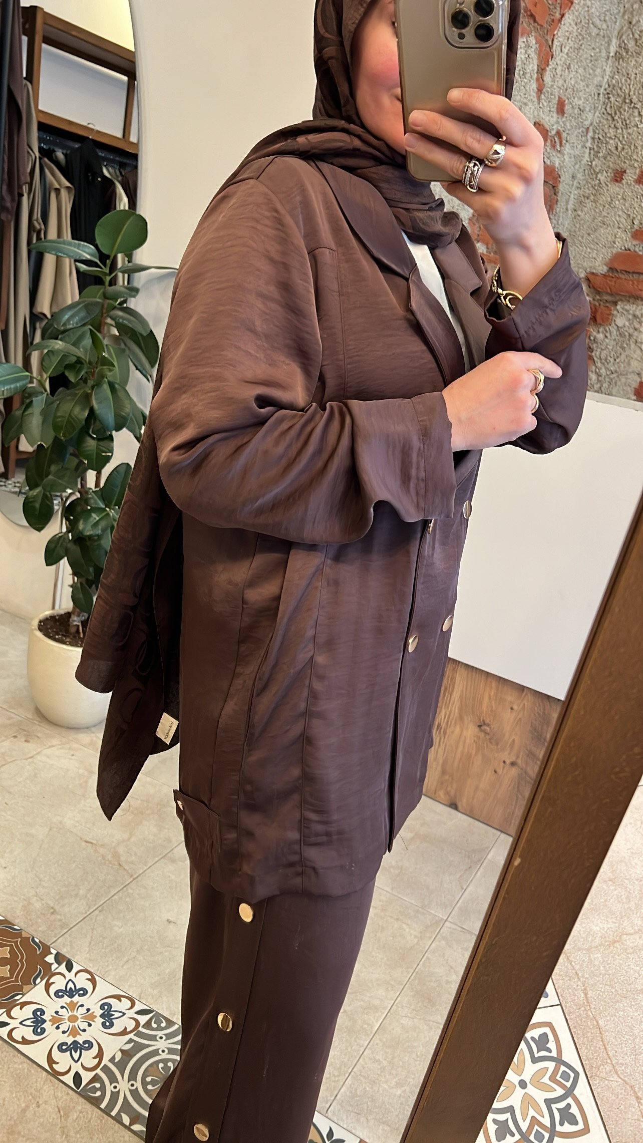 Kruvaze sapphire ceket kahve CEREMONY