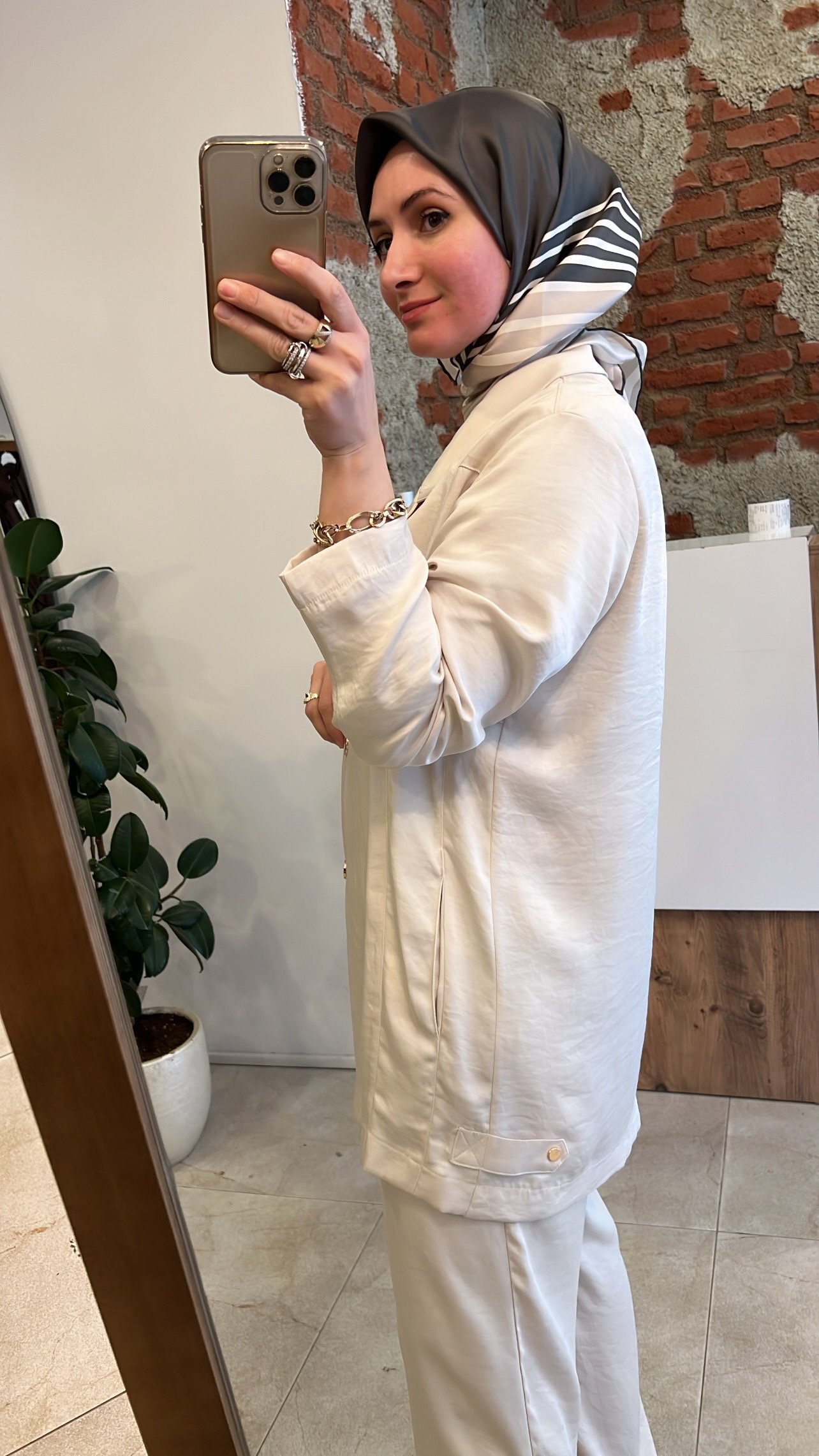 Kruvaze sapphire ceket krem CEREMONY