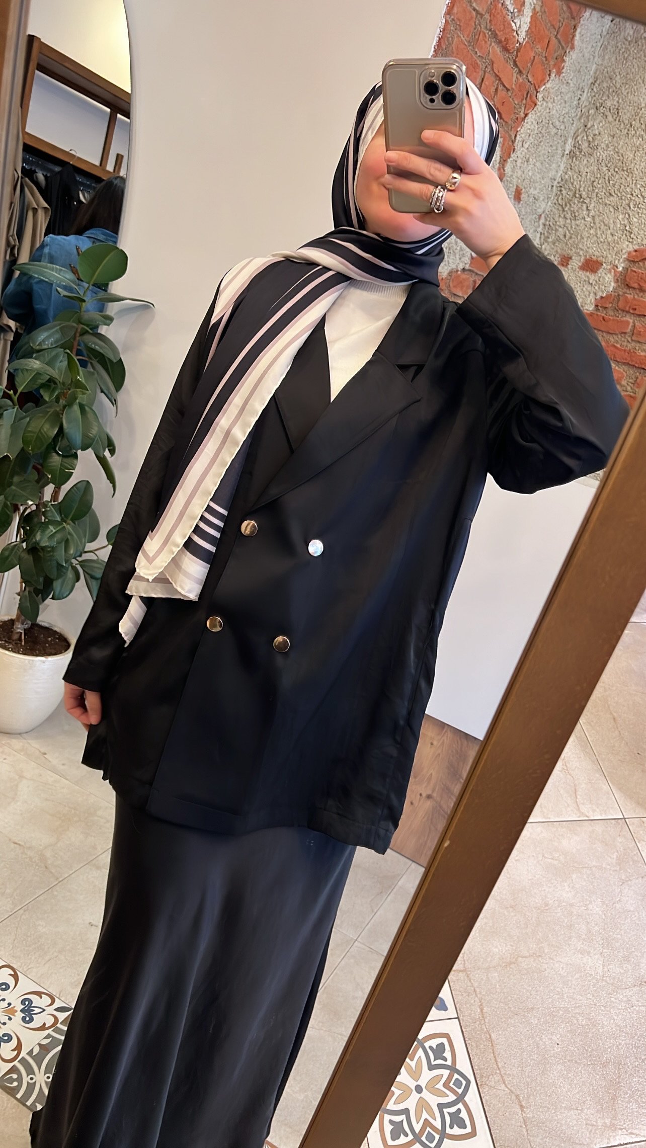 Kruvaze sapphire ceket siyah CEREMONY