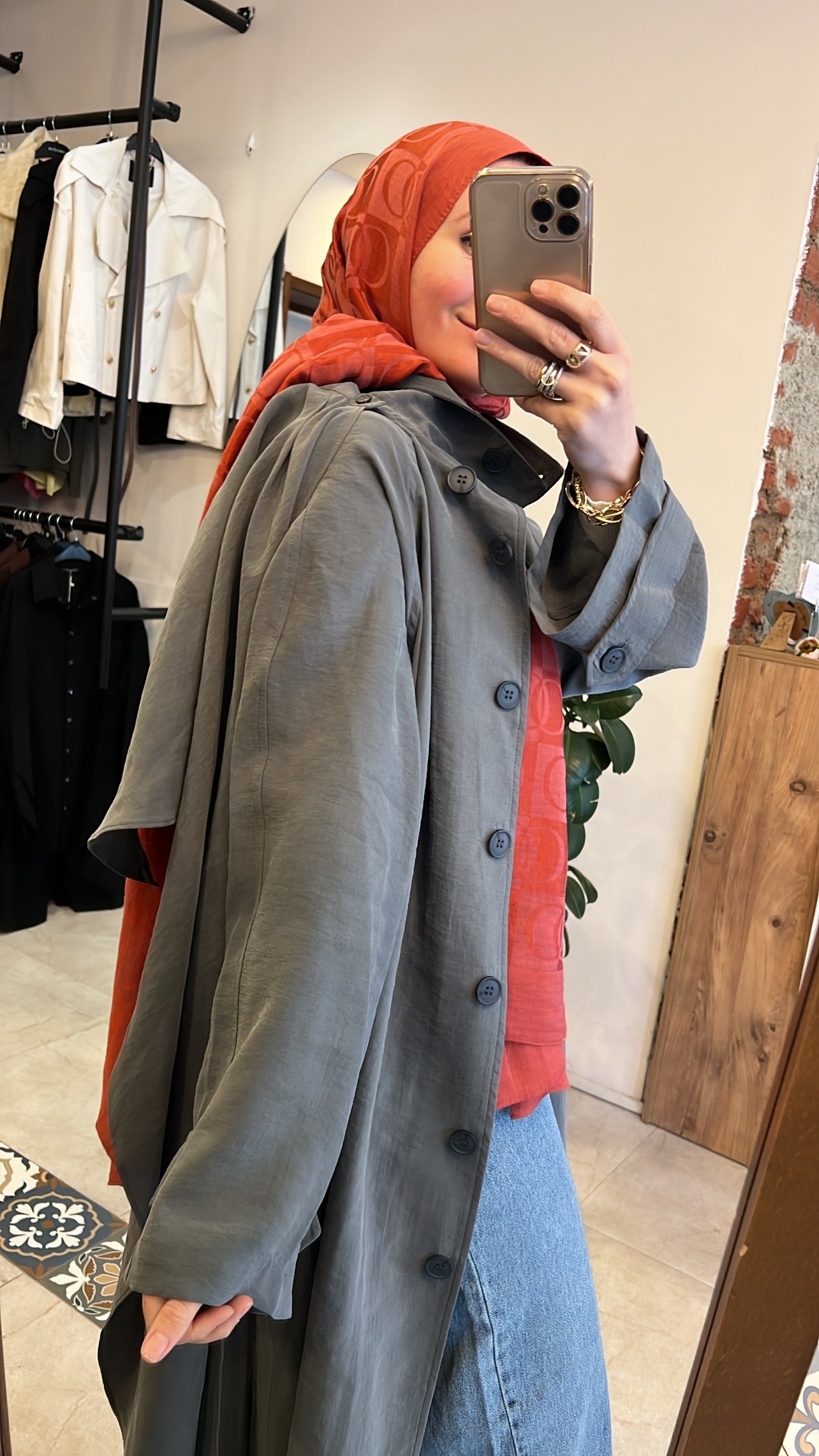 Mist trench petrol QOOQ