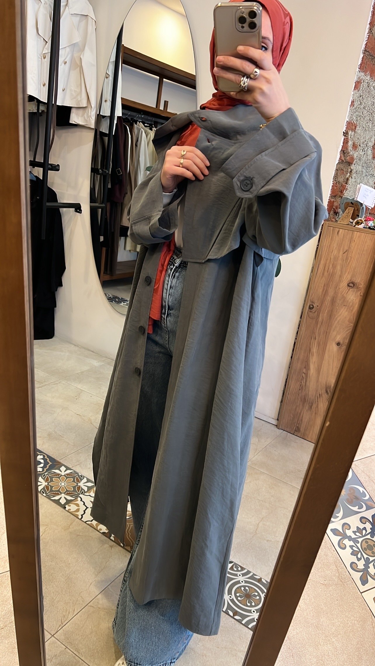 Mist trench petrol QOOQ