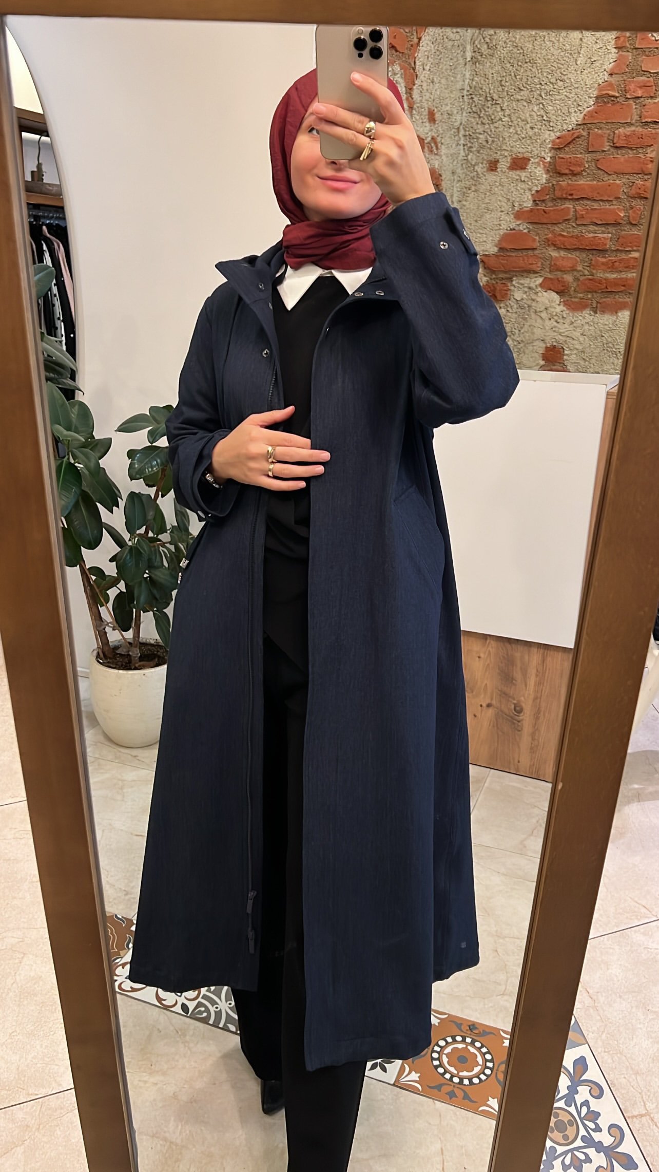 Navy Trenç lacivert MİSS DALİDA