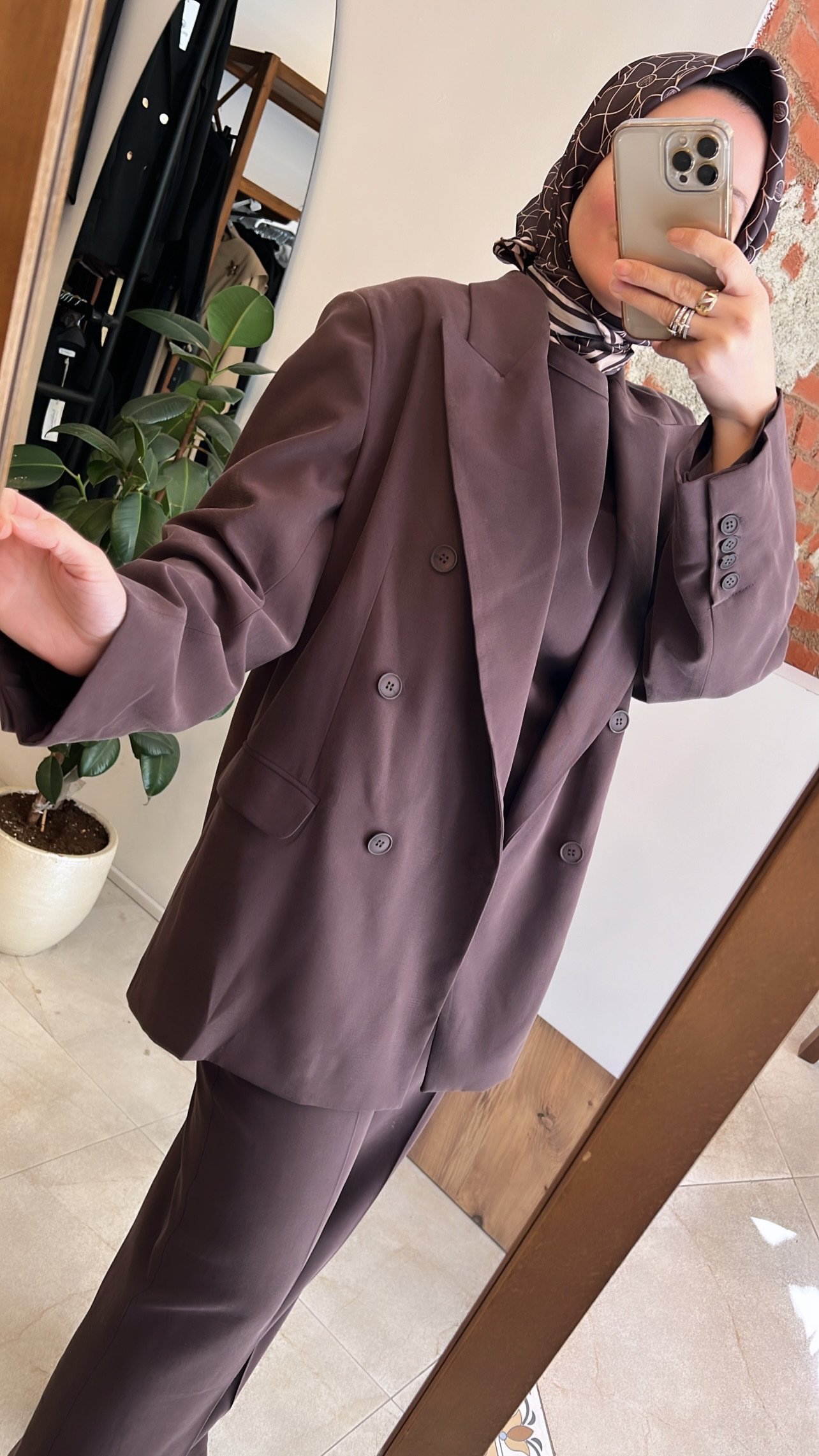 Nilla ceket kahve QOOQ