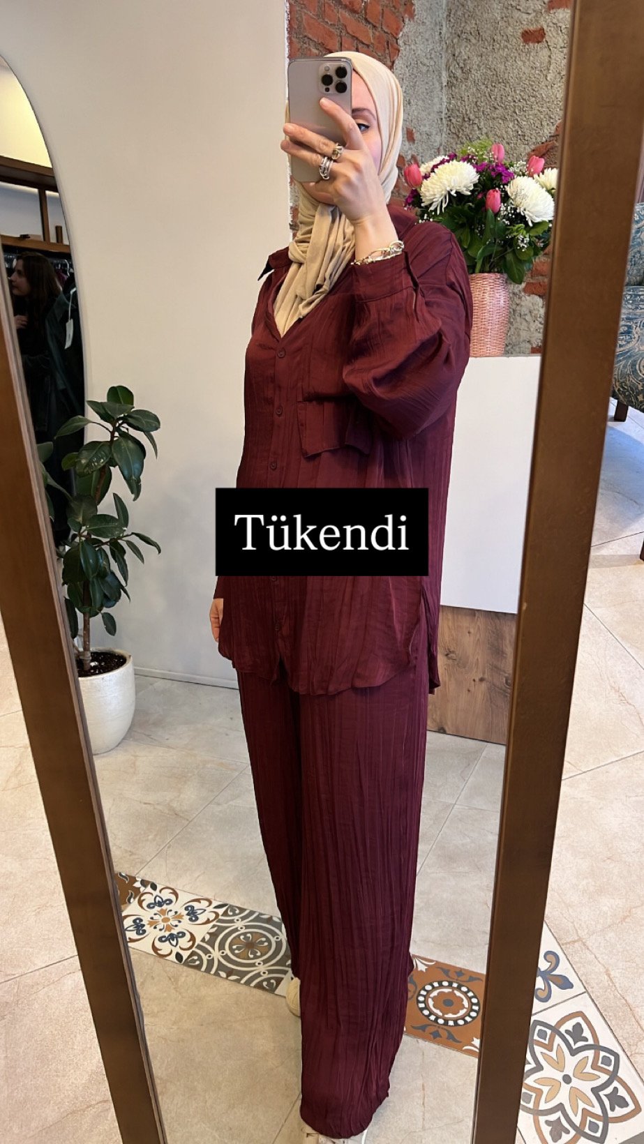 Önden düğmeli iki kat cepli pantolonlu cupra takım bordo CEREMONY