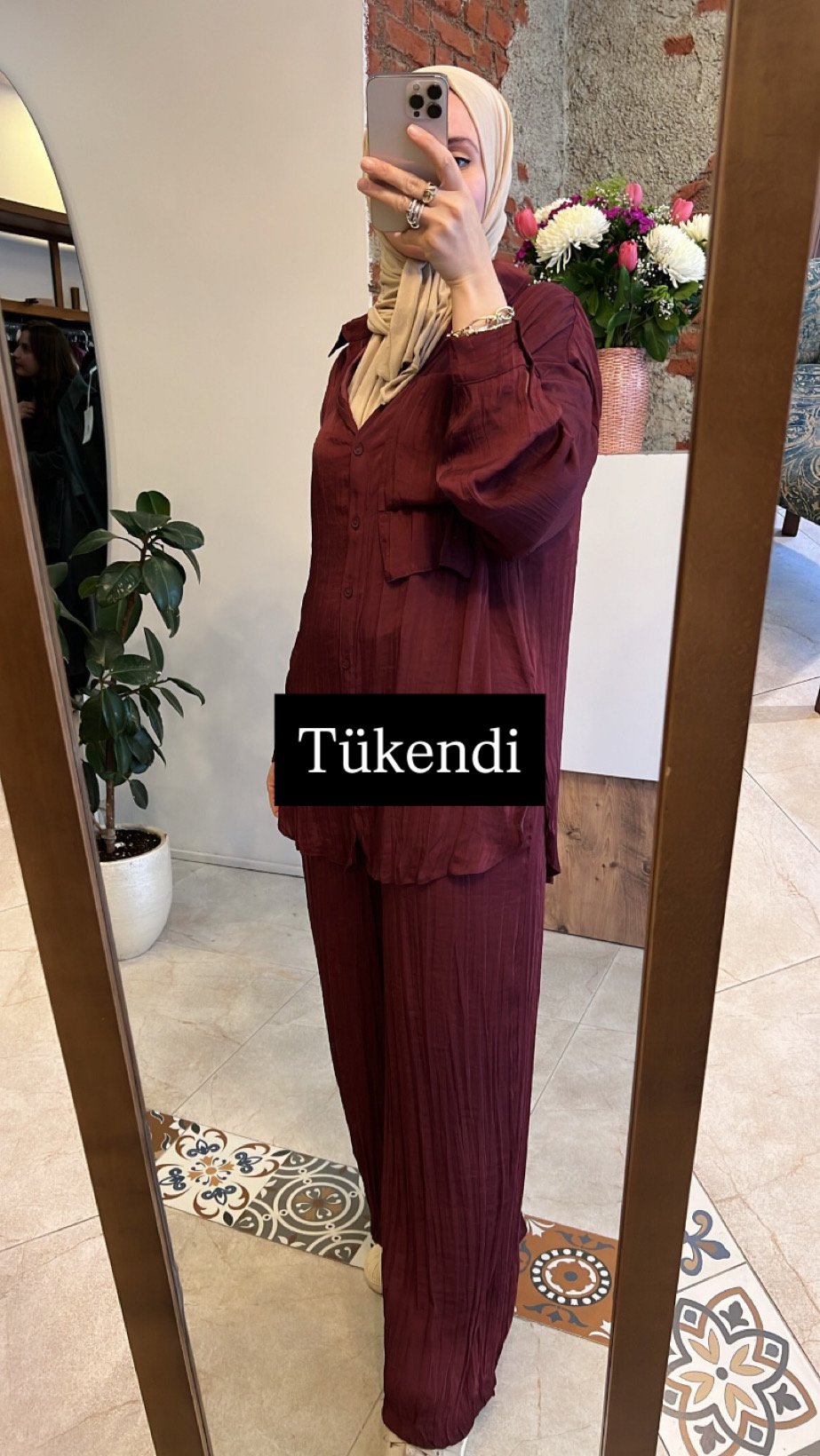 Önden düğmeli iki kat cepli pantolonlu cupra takım bordo CEREMONY