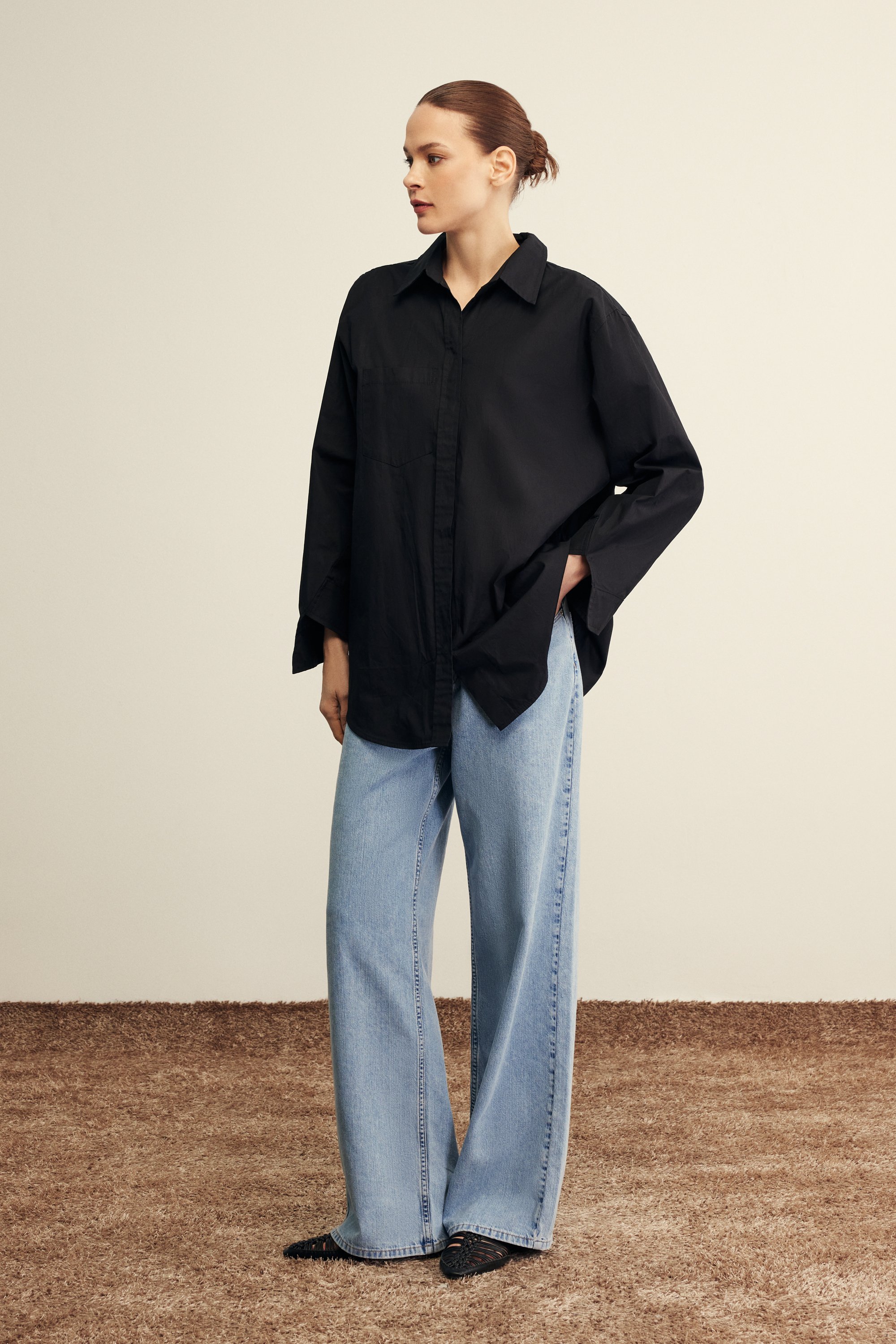 Paula gömlek siyah VENÖVE