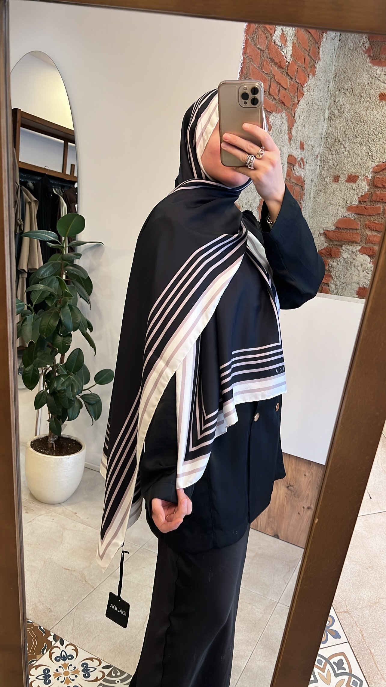 Pembe çizgili şal MİSS DALİDA 