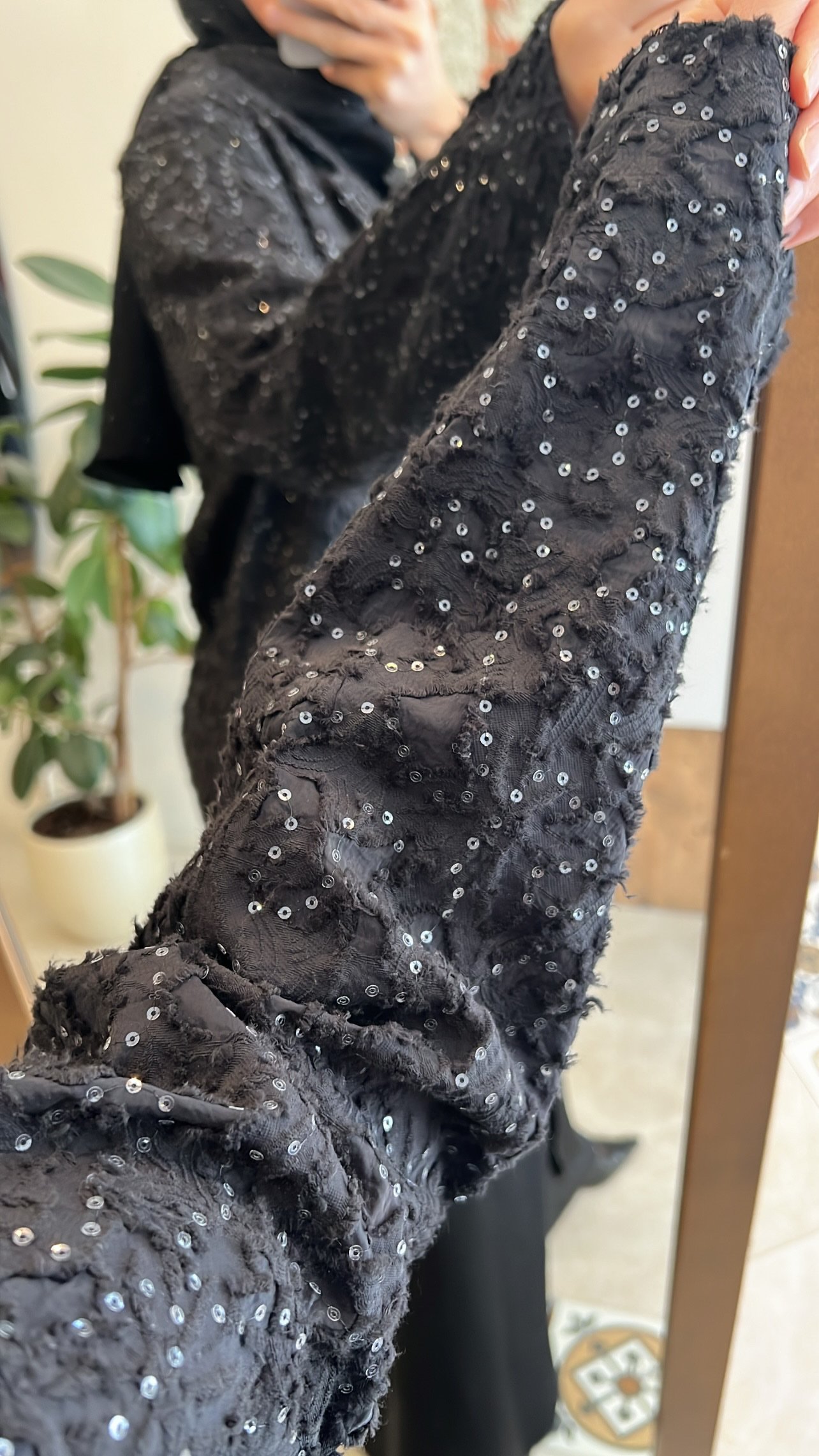 Pul payet işlemeli pamuk ceket CEREMONY