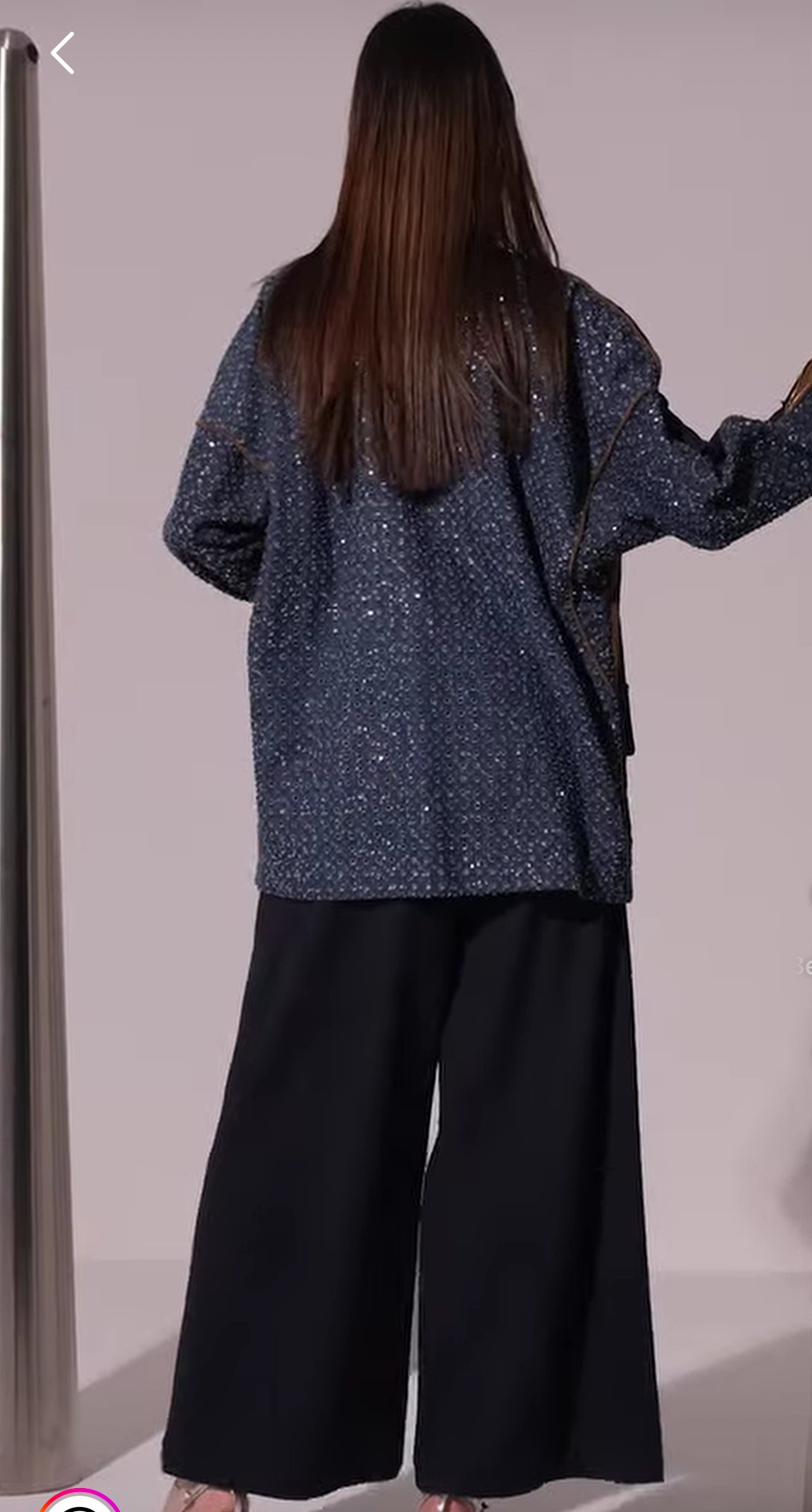 Pullu denim takım CEREMONY