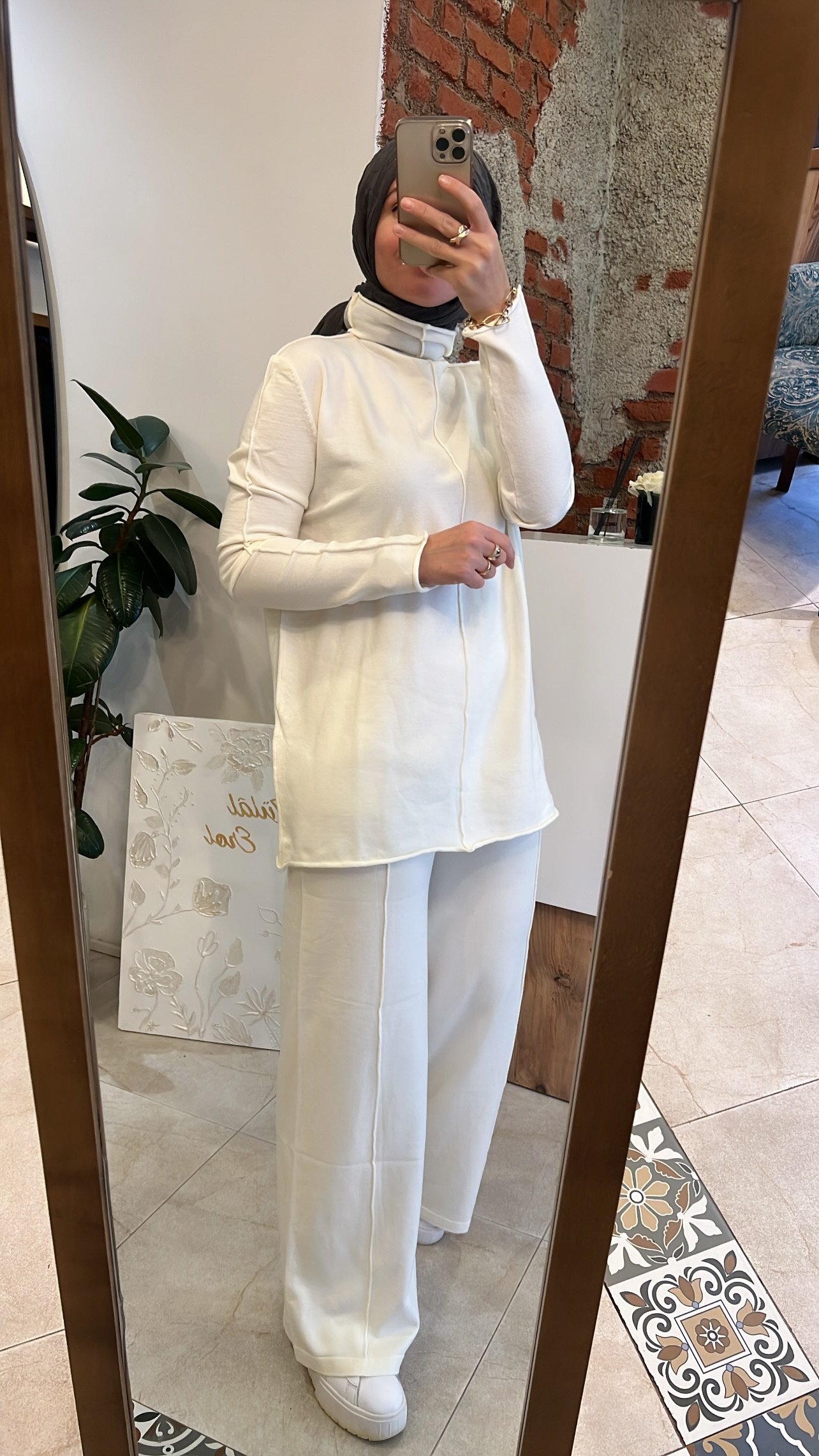 QOOQ 2Lİ TRİKO TAKIM beyaz