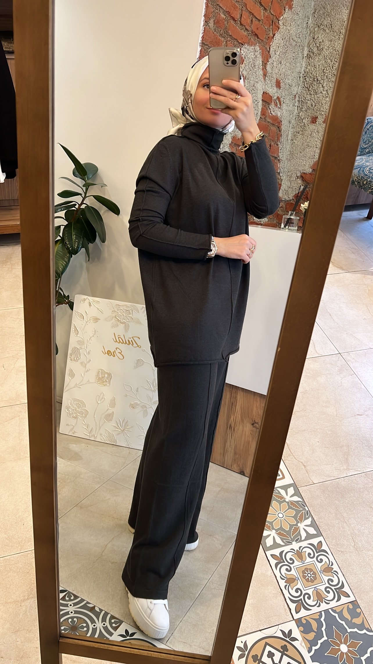 QOOQ 2Lİ TRİKO TAKIM FÜME