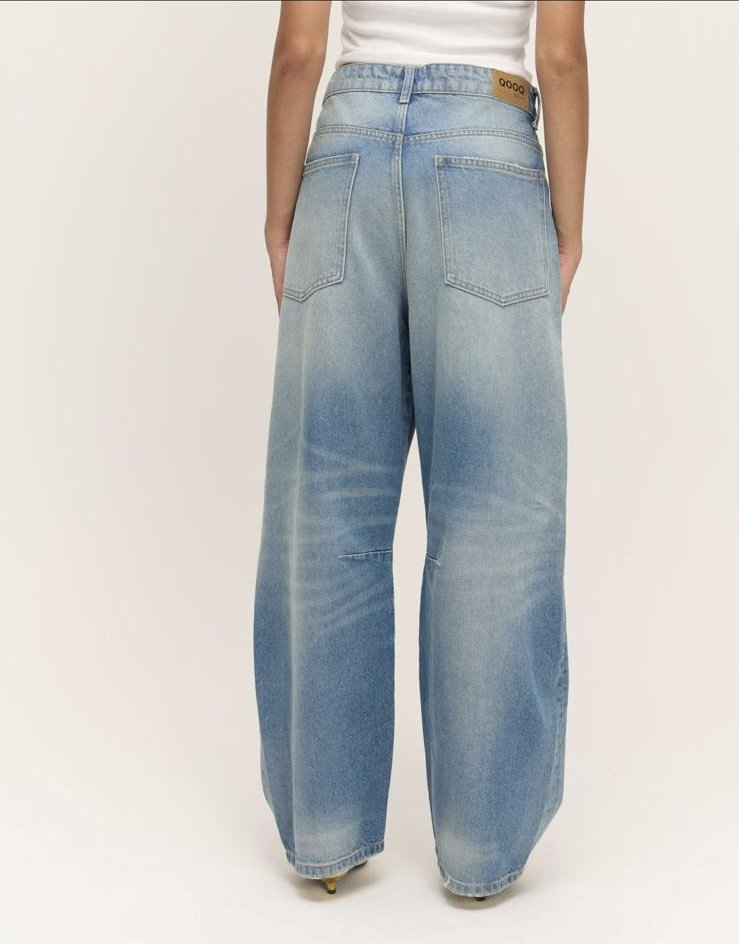 QOOQ BALON JEAN PANTOLON MAVİ